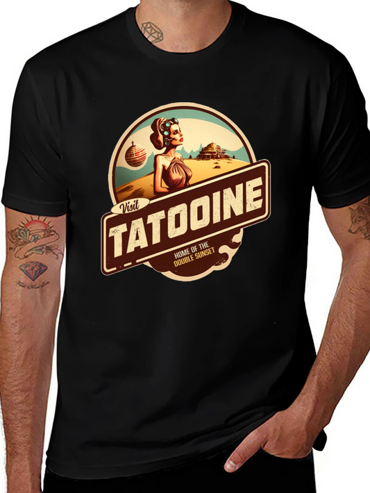 Visit Tatooine T-Shirt - Double Sunset Graphic Tee