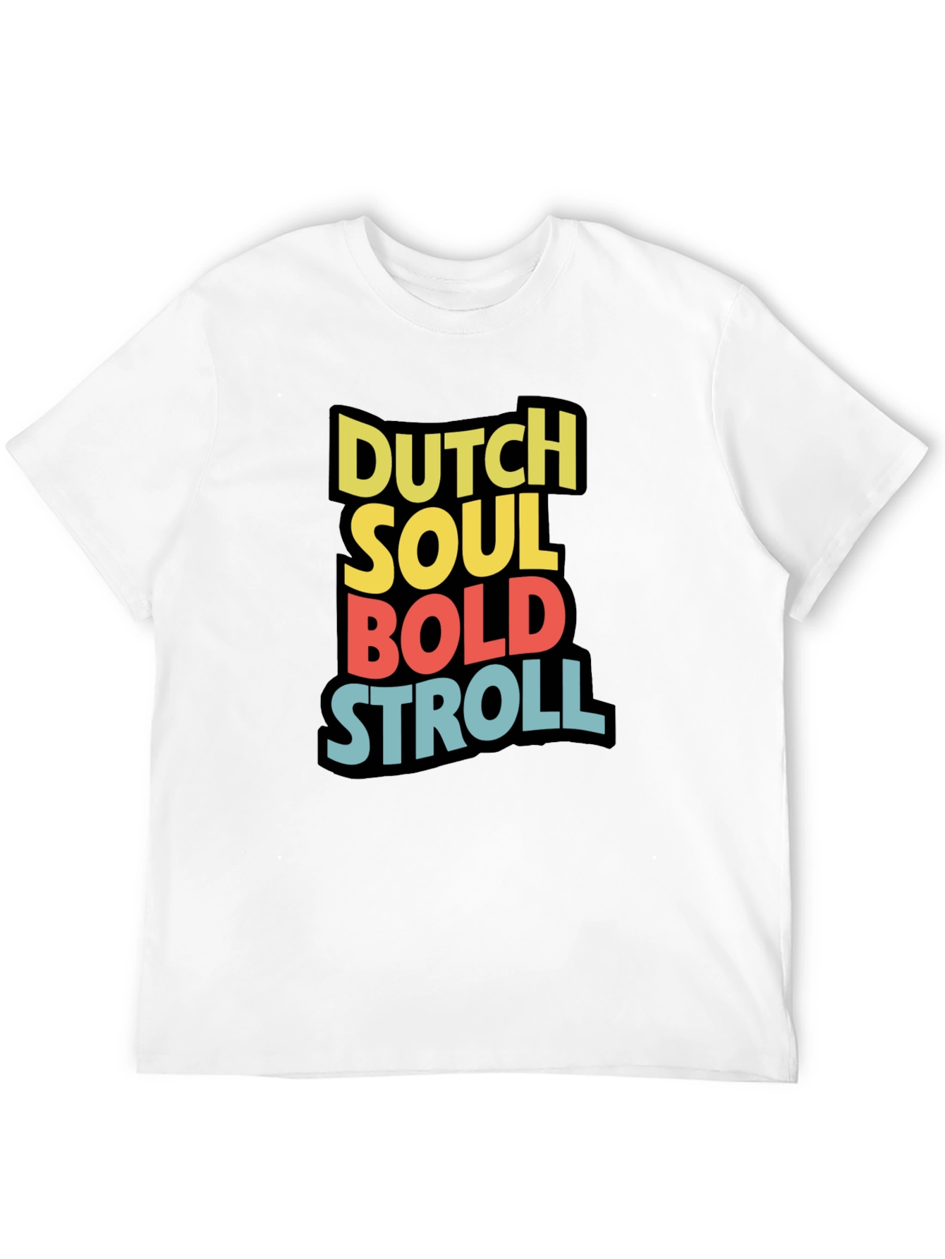Dutch Soul Bold Stroll Black Graphic Tee