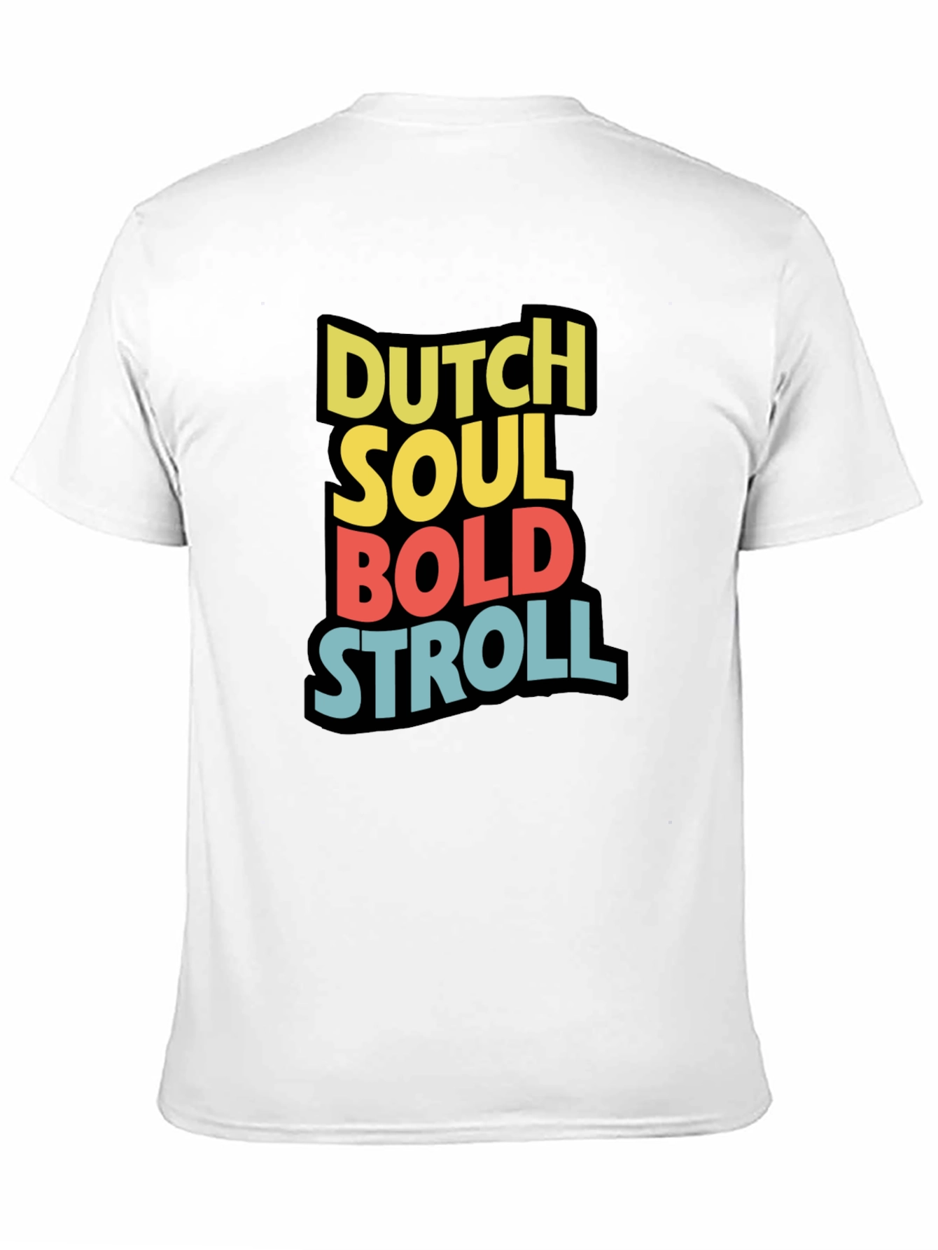 Dutch Soul Bold Stroll Black Graphic Tee