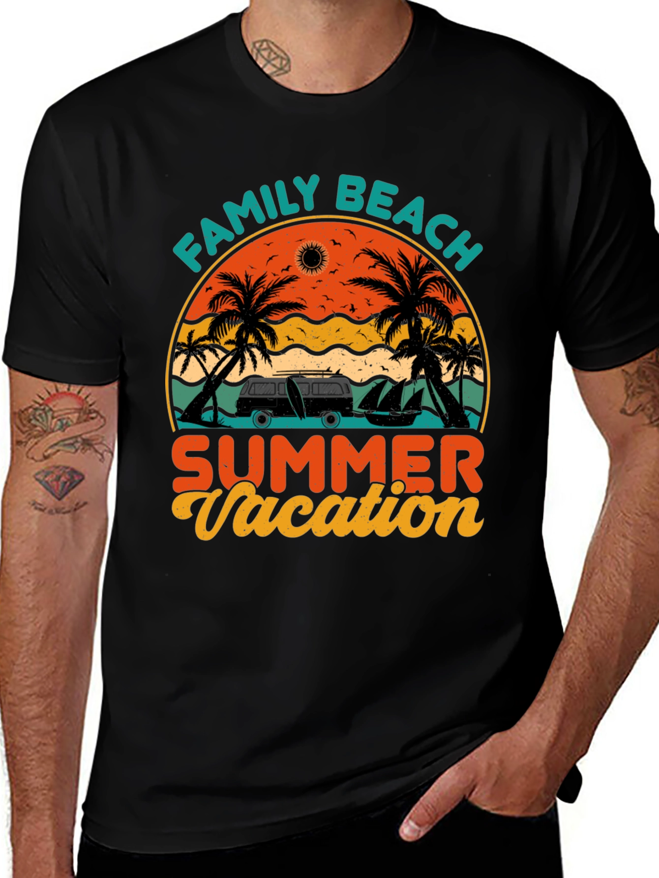 Family Beach Summer Vacation T-Shirt