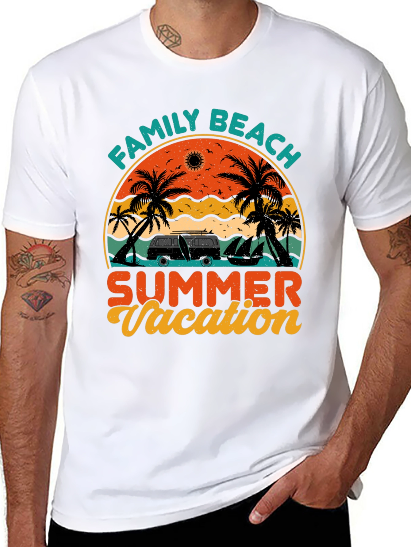 Family Beach Summer Vacation T-Shirt