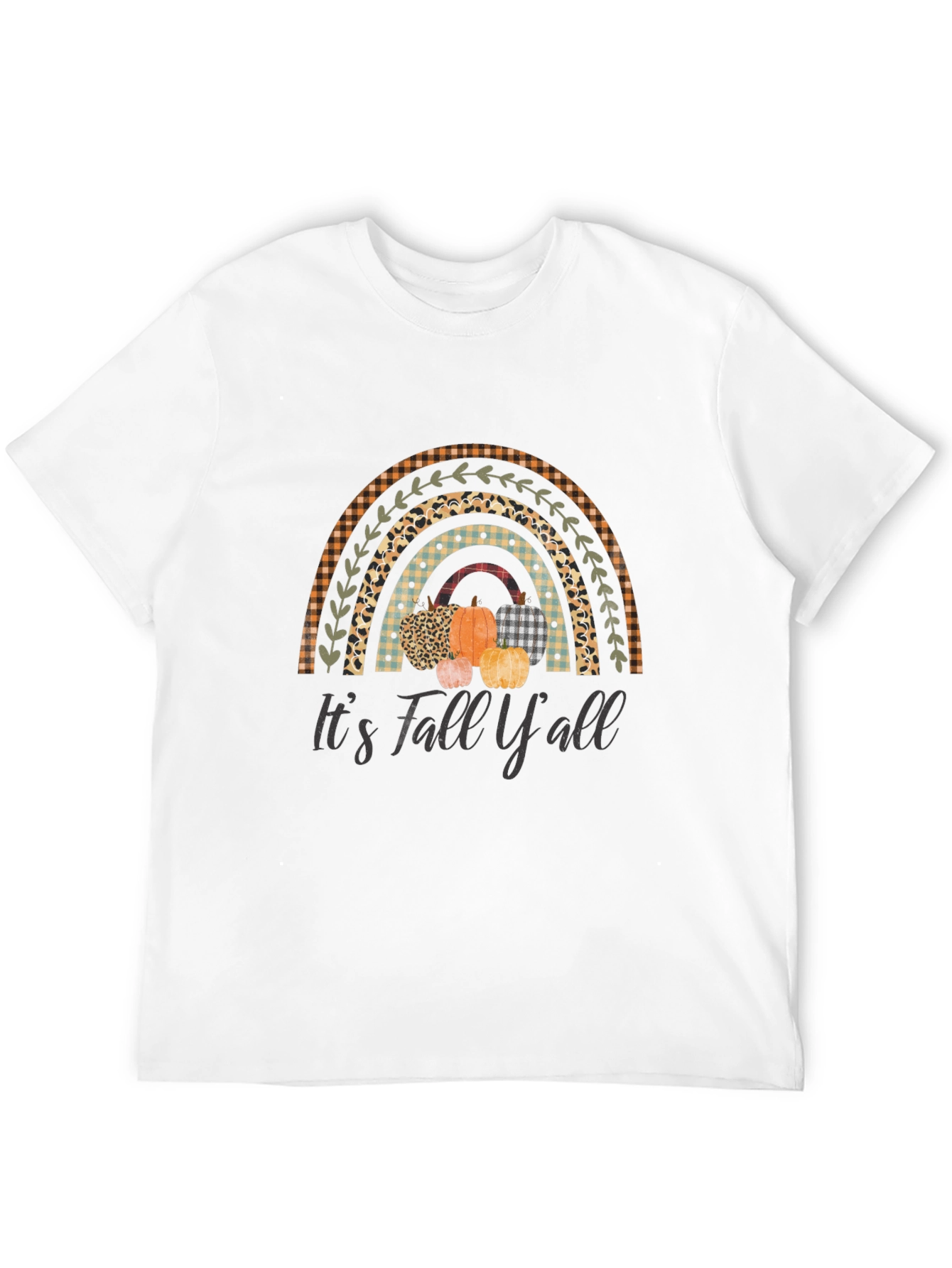Its Fall Yall Rainbow Pumpkin T-Shirt