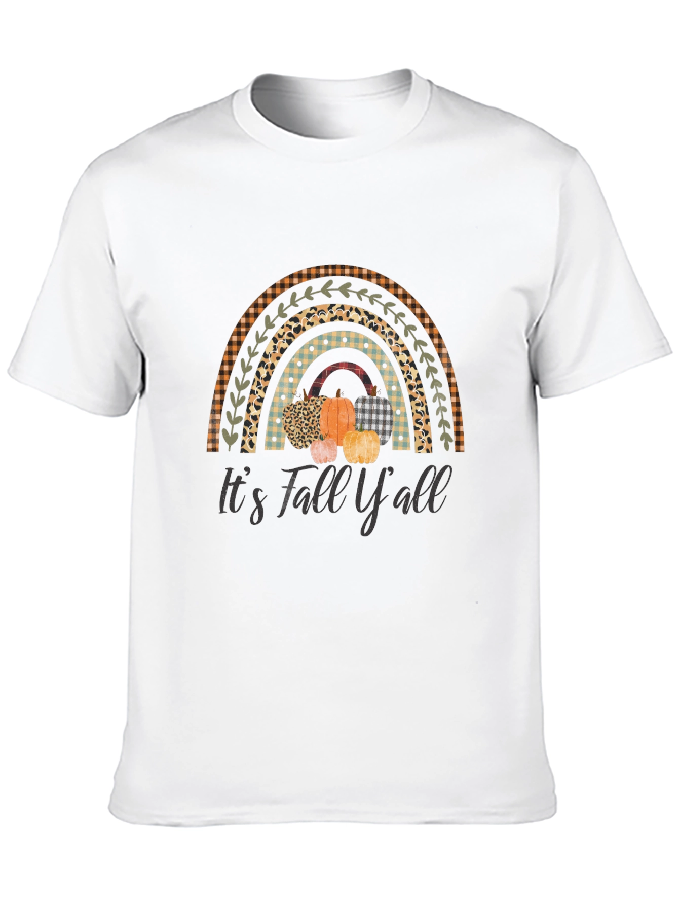 Its Fall Yall Rainbow Pumpkin T-Shirt