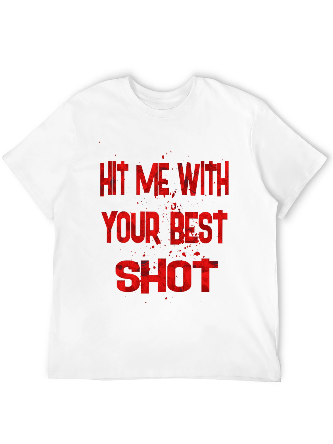 Hit Me With Your Best Shot Black Graphic Tee