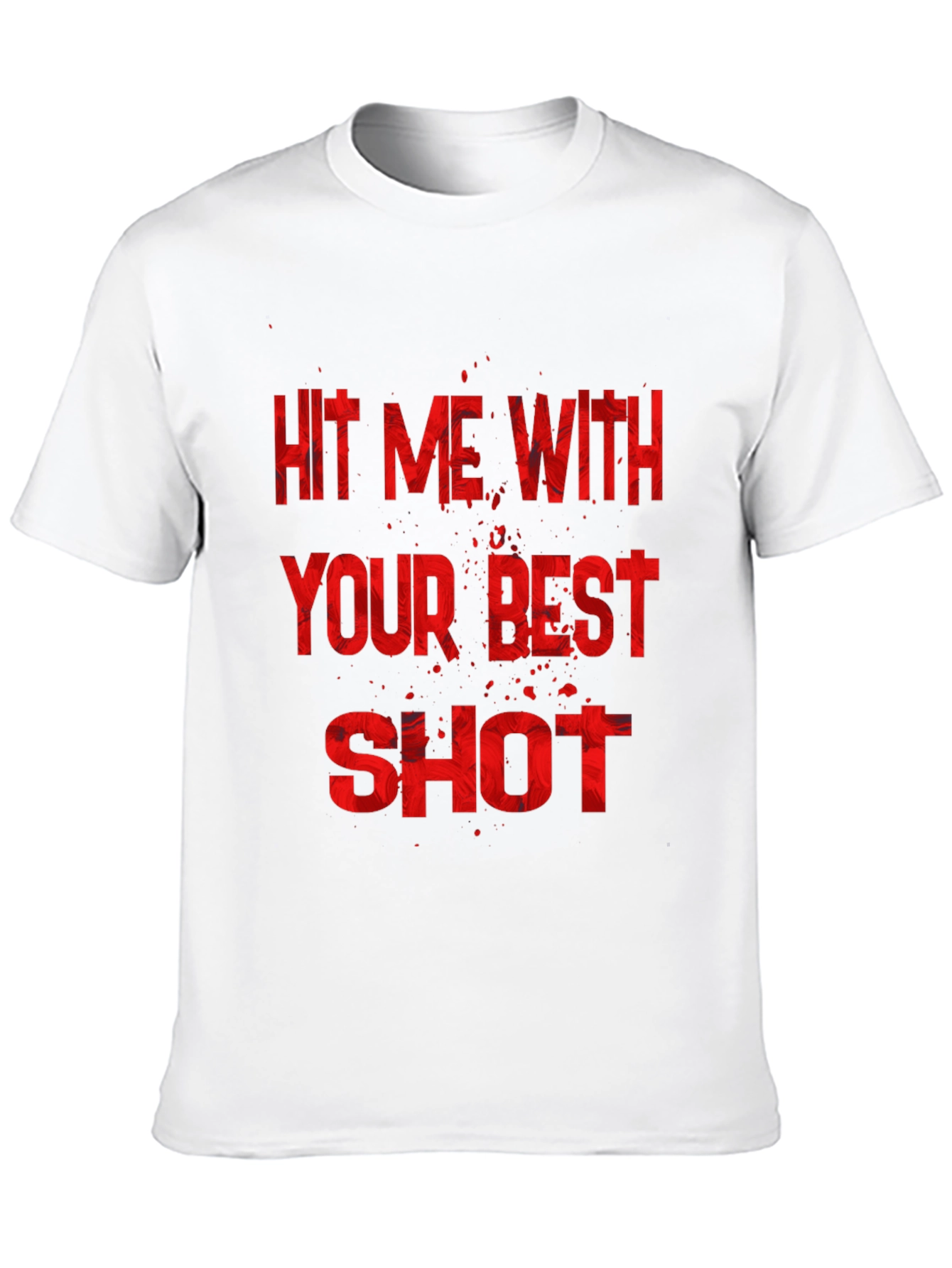 Hit Me With Your Best Shot Black Graphic Tee