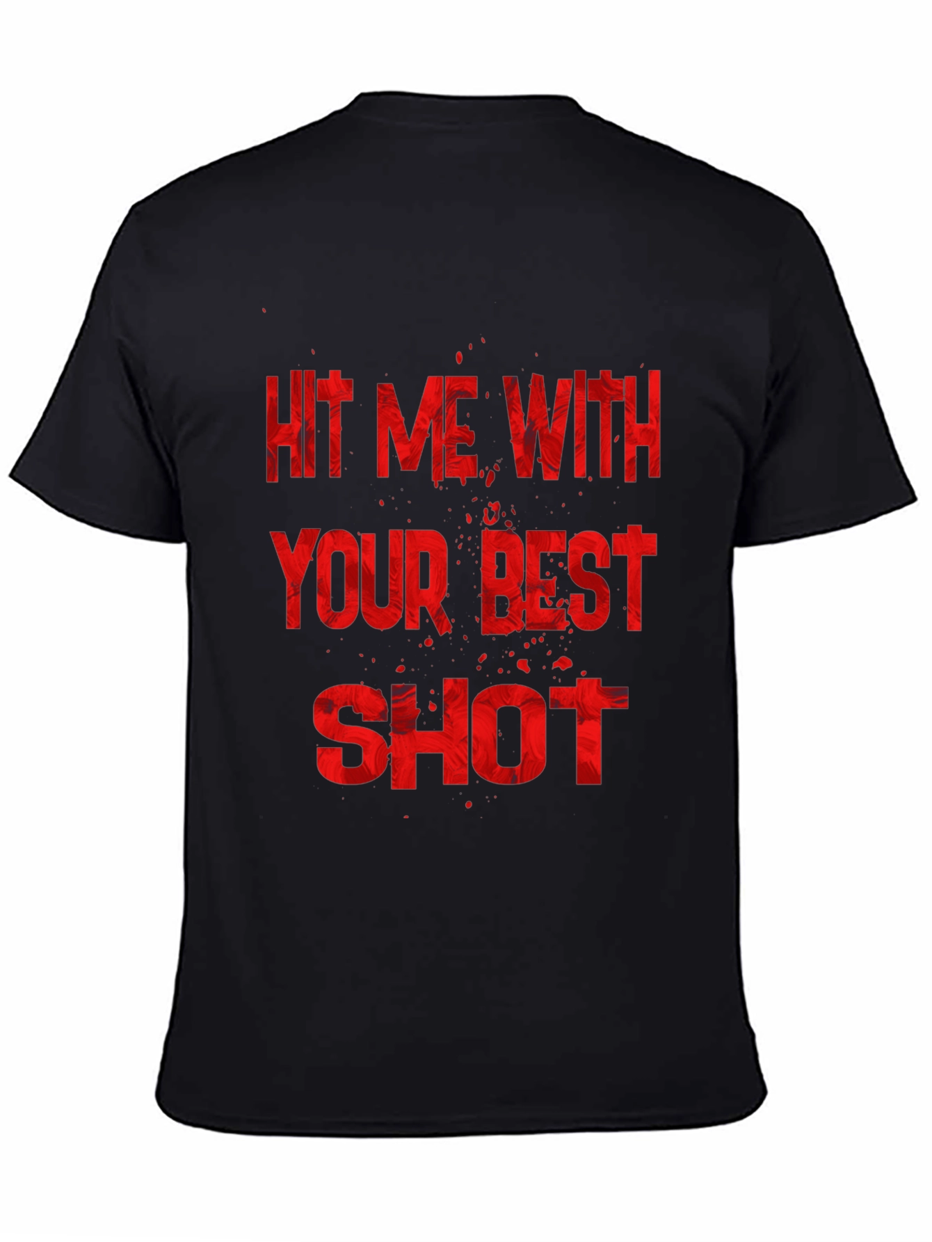 Hit Me With Your Best Shot Black Graphic Tee