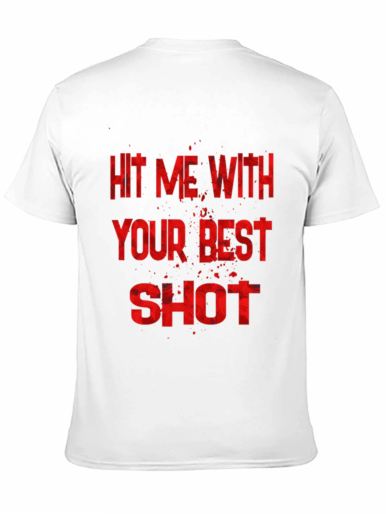 Hit Me With Your Best Shot Black Graphic Tee