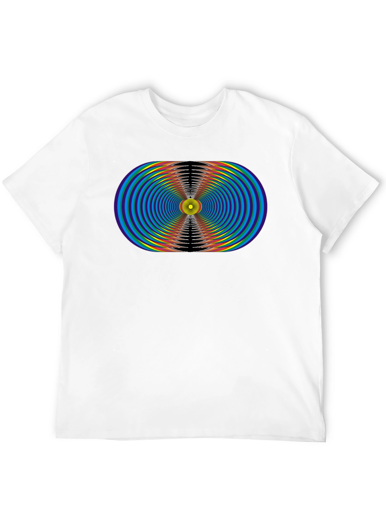 Abstract Graphic Black T-Shirt