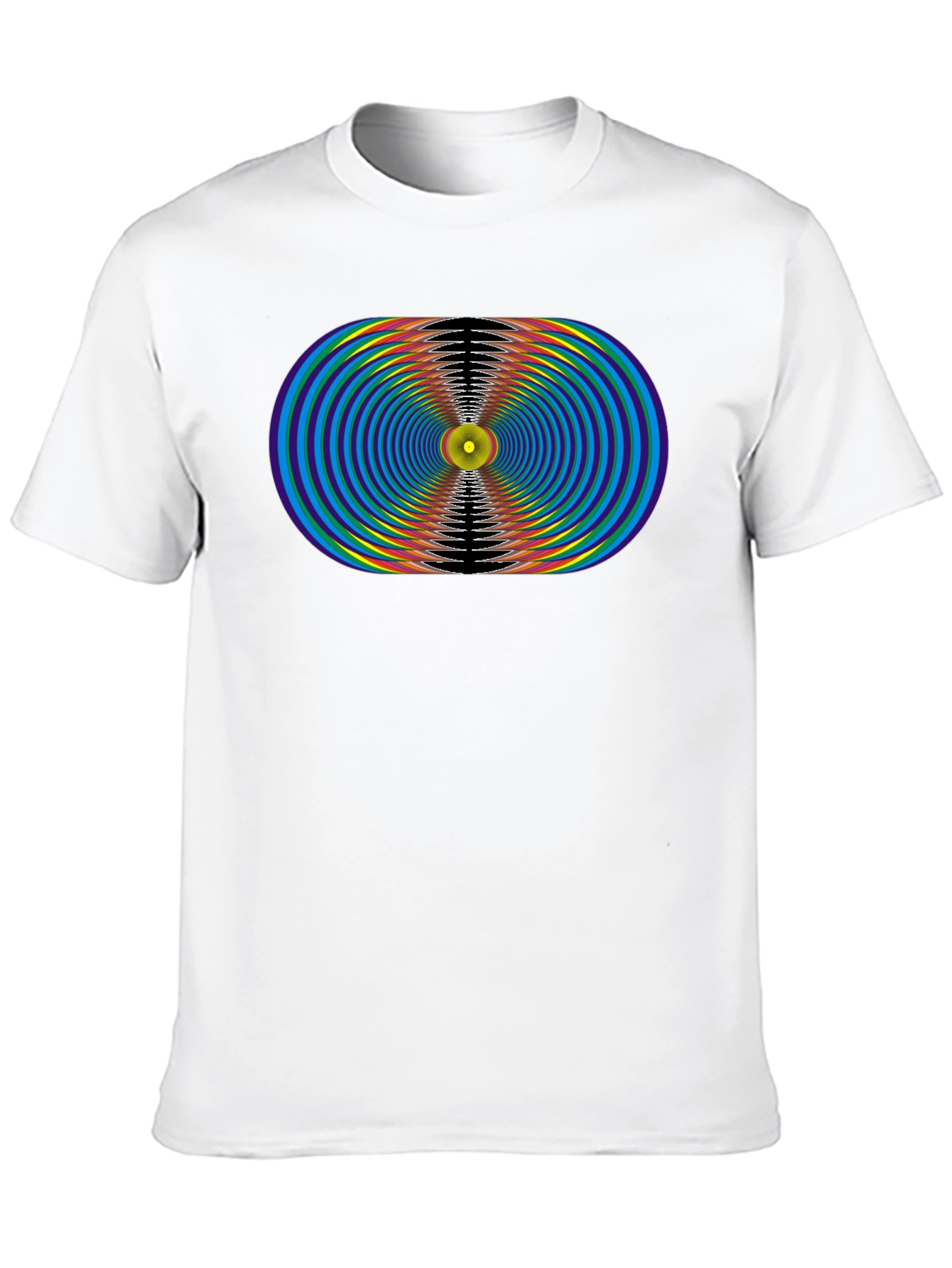 Abstract Graphic Black T-Shirt