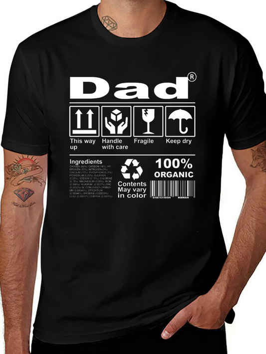 Dad 100% Organic Funny T-Shirt