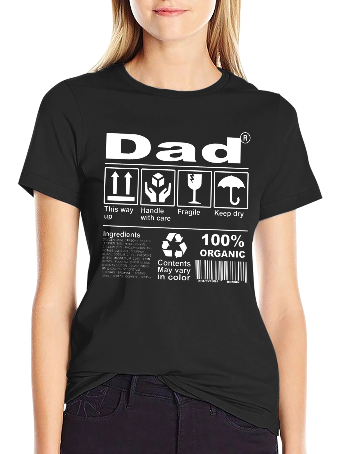 Dad 100% Organic Funny T-Shirt