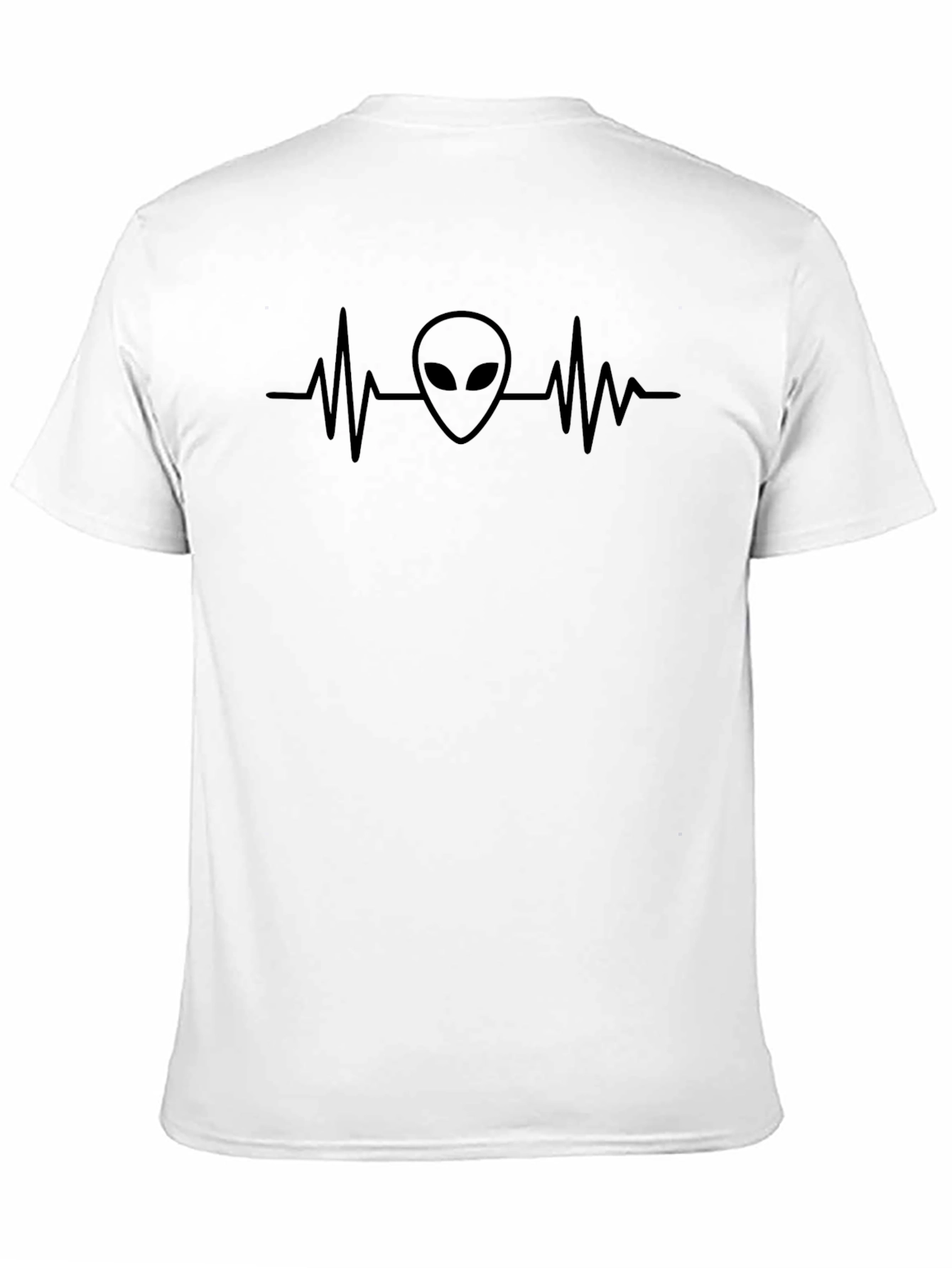 Alien Heartbeat T-Shirt - Black Graphic Tee