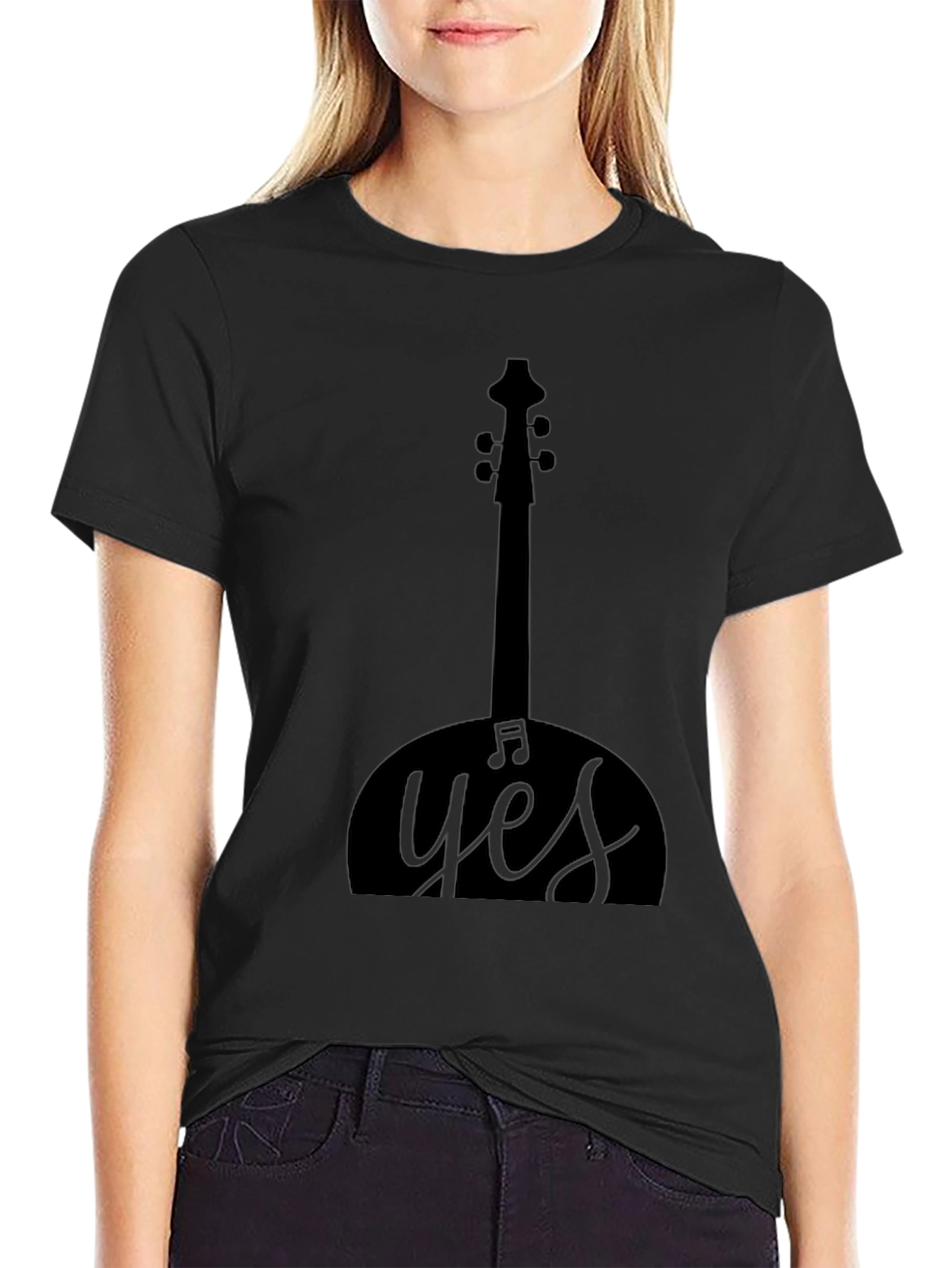 Yes Music T-Shirt Black Graphic Tee