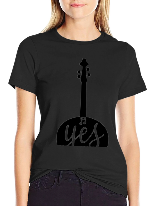 Yes Music T-Shirt Black Graphic Tee