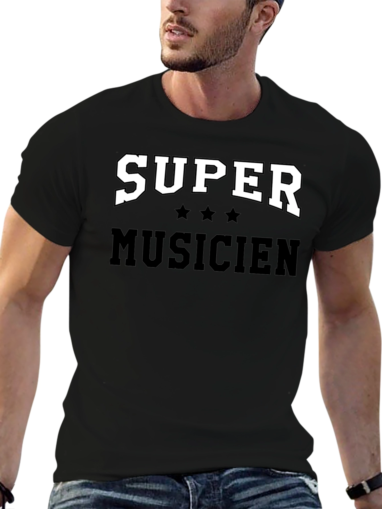 Super Musicien Graphic T-Shirt - Black