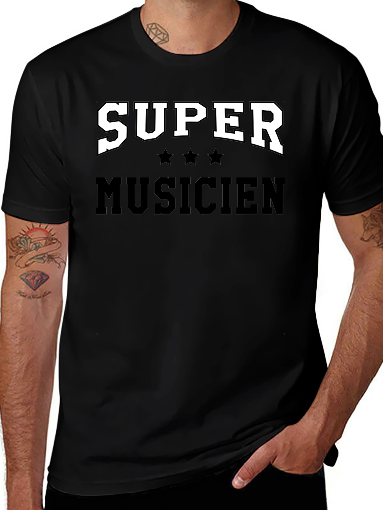 Super Musicien Graphic T-Shirt - Black