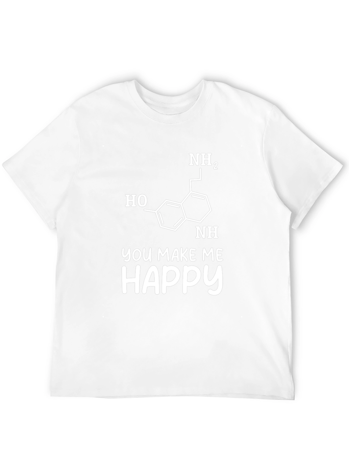 Serotonin Molecule You Make Me Happy Graphic T-Shirt