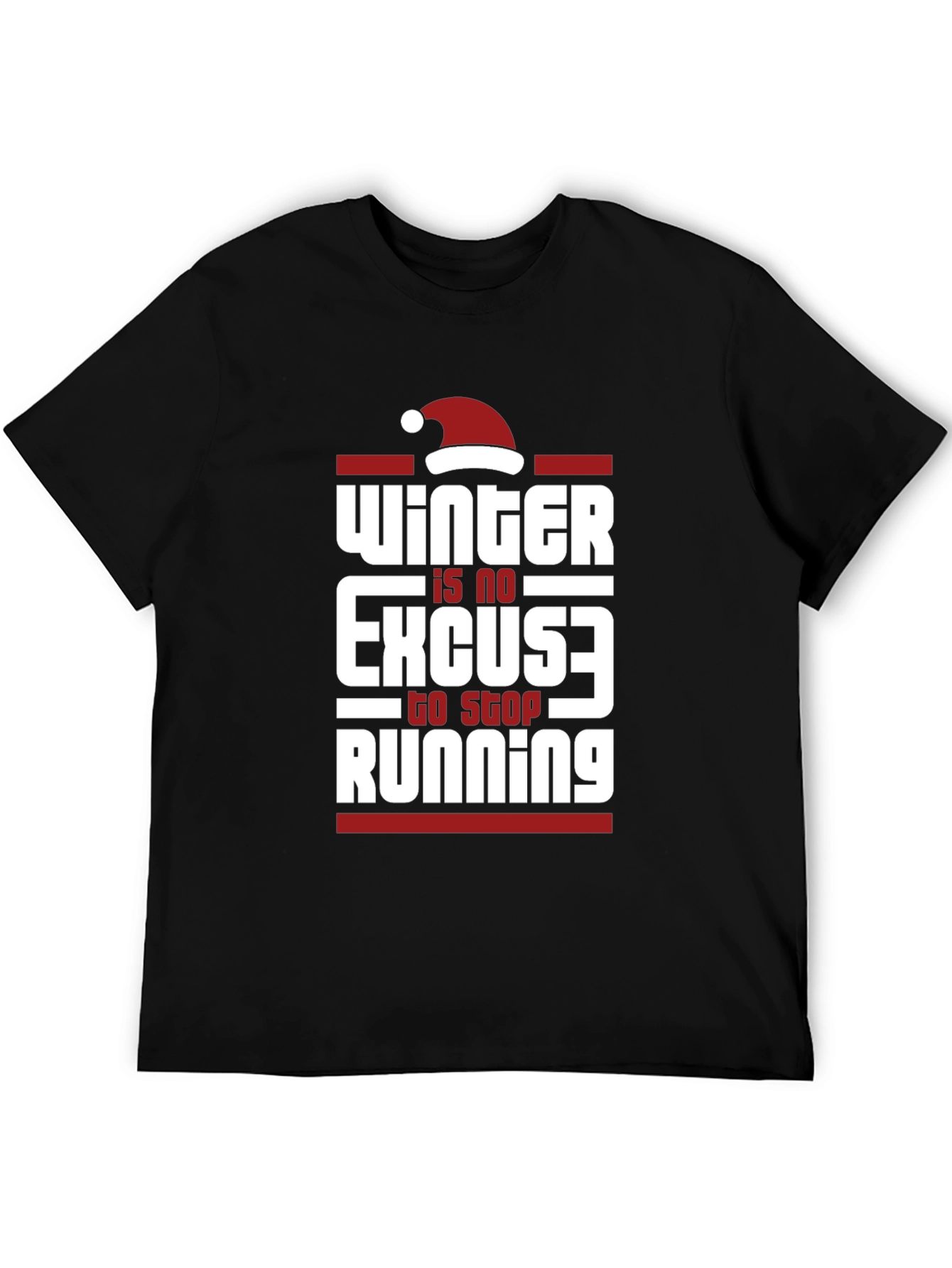 Winter Running T-Shirt - No Excuses Holiday Tee