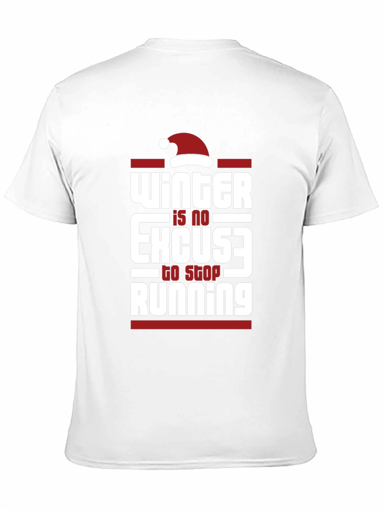 Winter Running T-Shirt - No Excuses Holiday Tee
