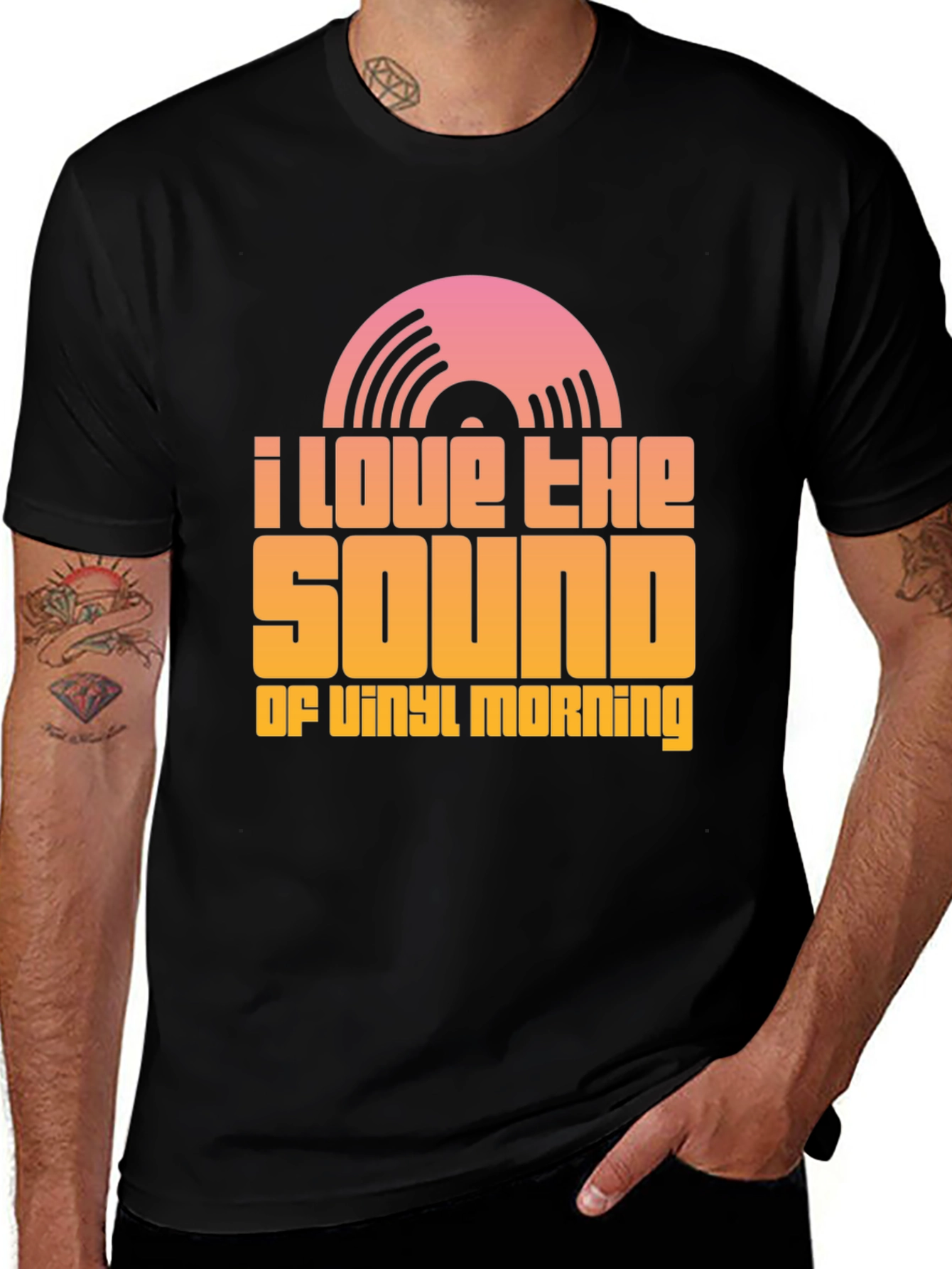 Vinyl Morning T-Shirt - Music Lover Tee