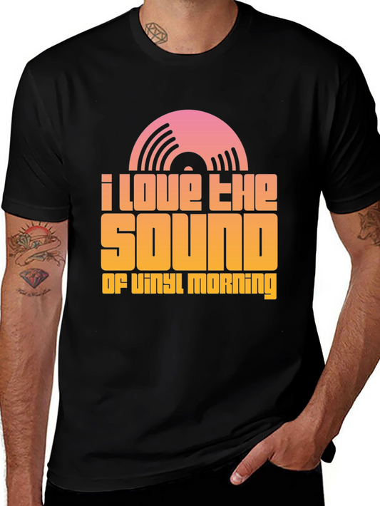 Vinyl Morning T-Shirt - Music Lover Tee