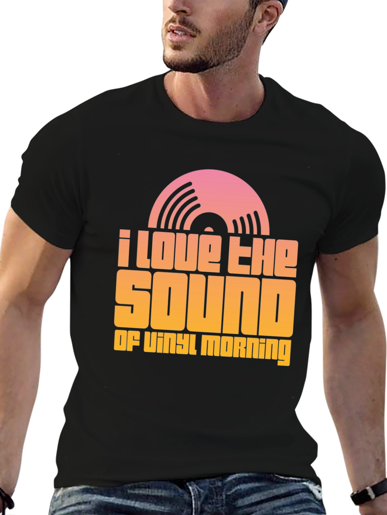 Vinyl Morning T-Shirt - Music Lover Tee