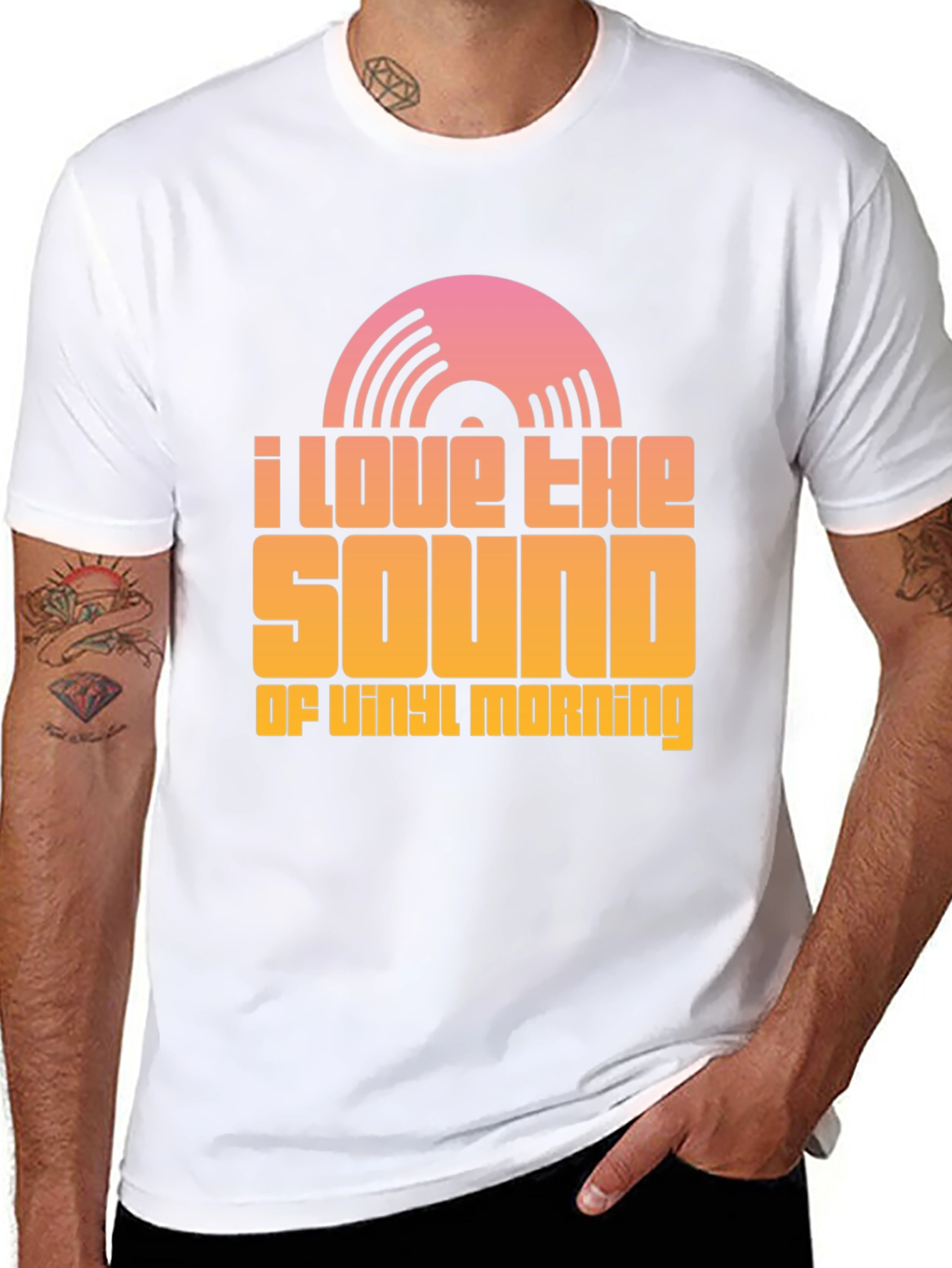 Vinyl Morning T-Shirt - Music Lover Tee