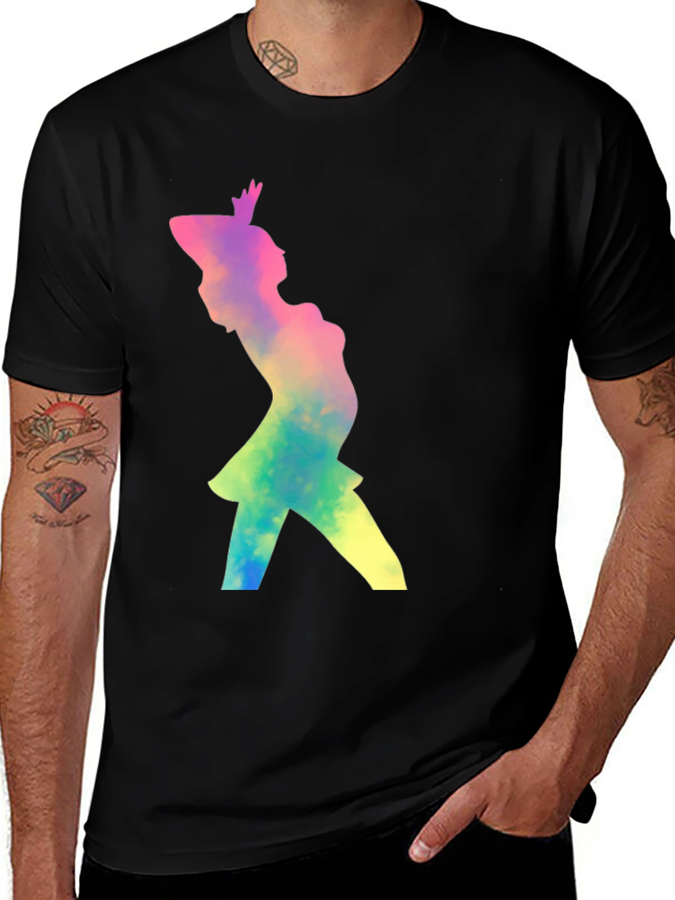 Silhouette Graphic Tee - Unisex Black T-Shirt