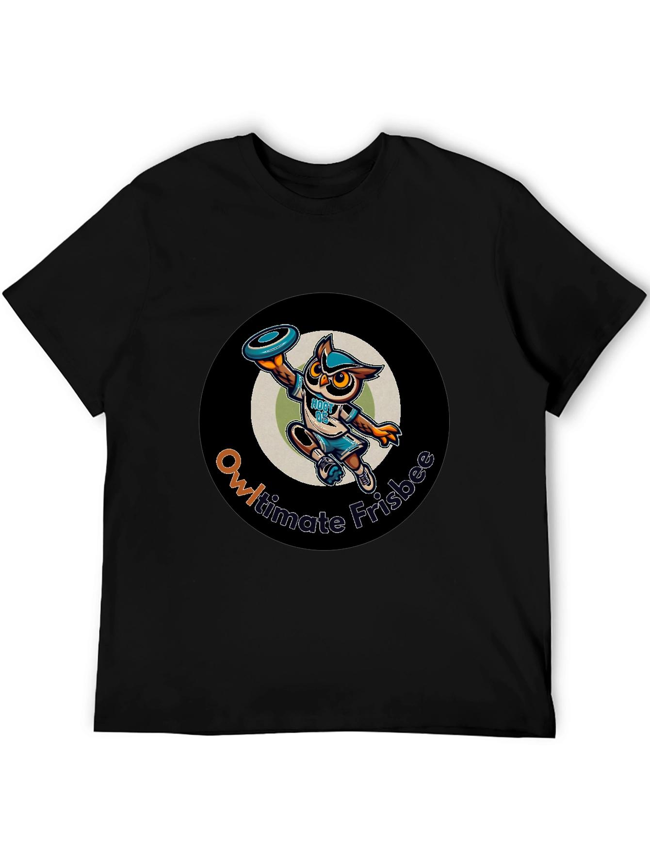 Owl-timate Frisbee Graphic T-Shirt