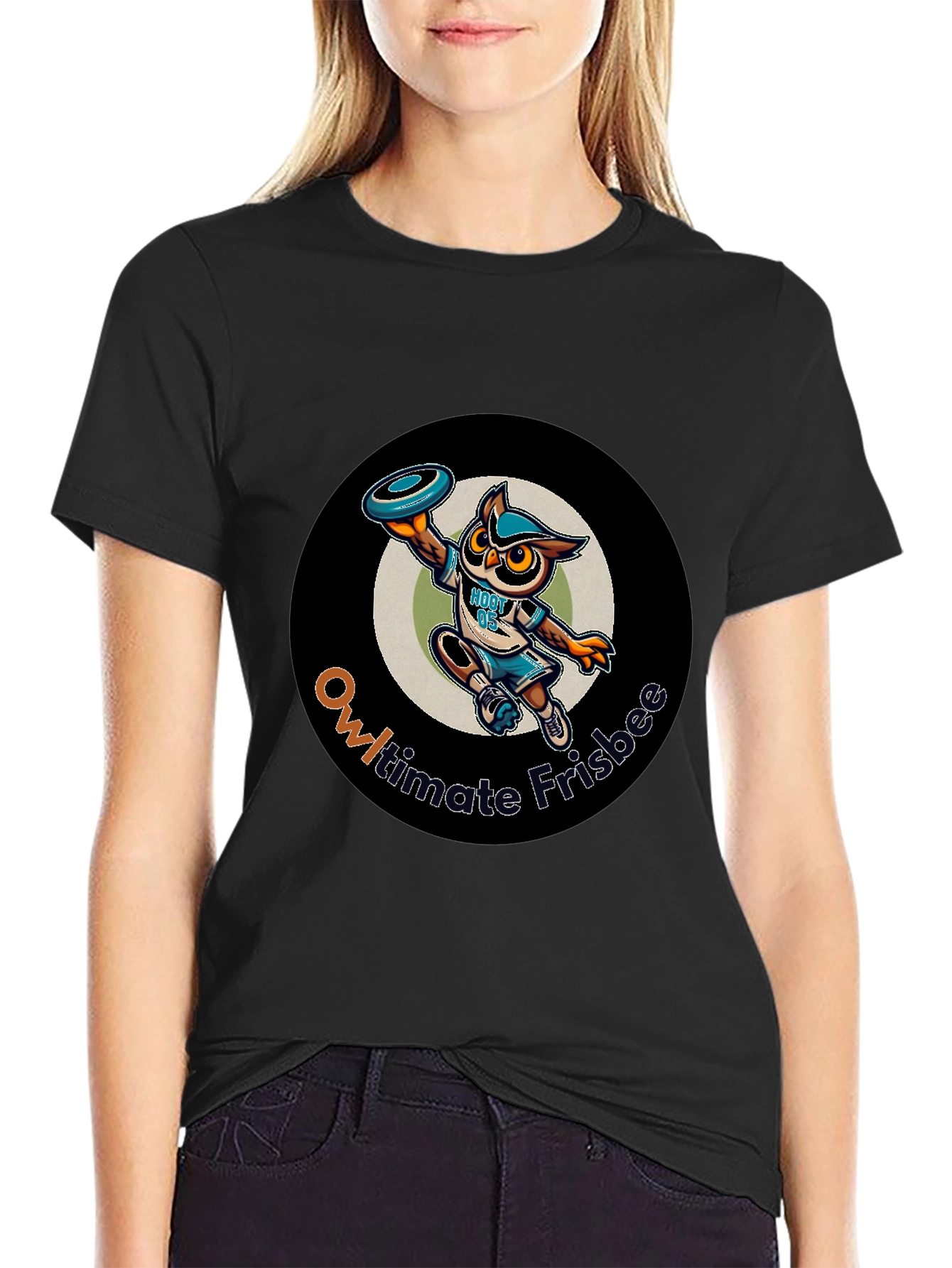 Owl-timate Frisbee Graphic T-Shirt
