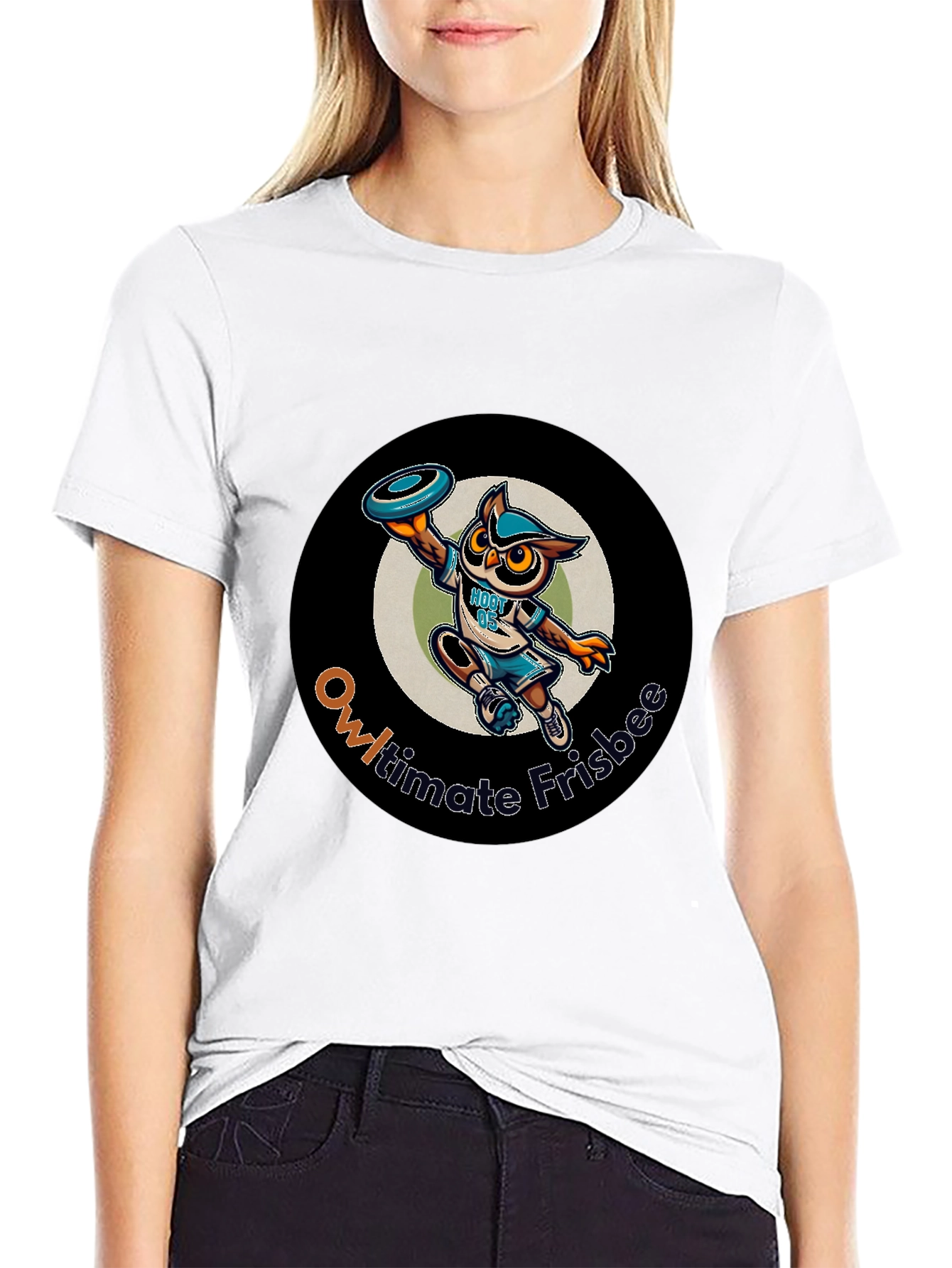Owl-timate Frisbee Graphic T-Shirt