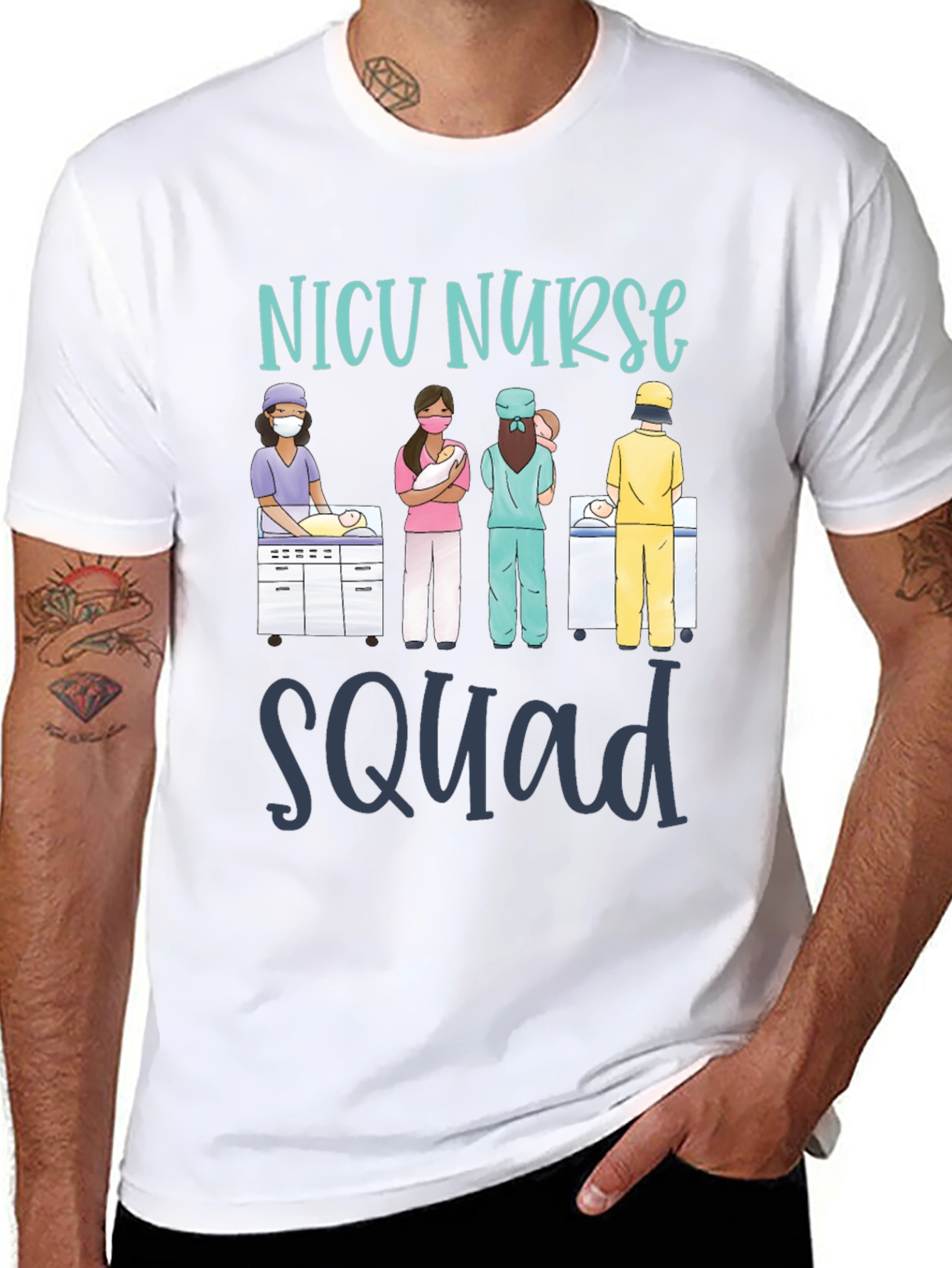 NICU Nurse Squad Graphic T-Shirt