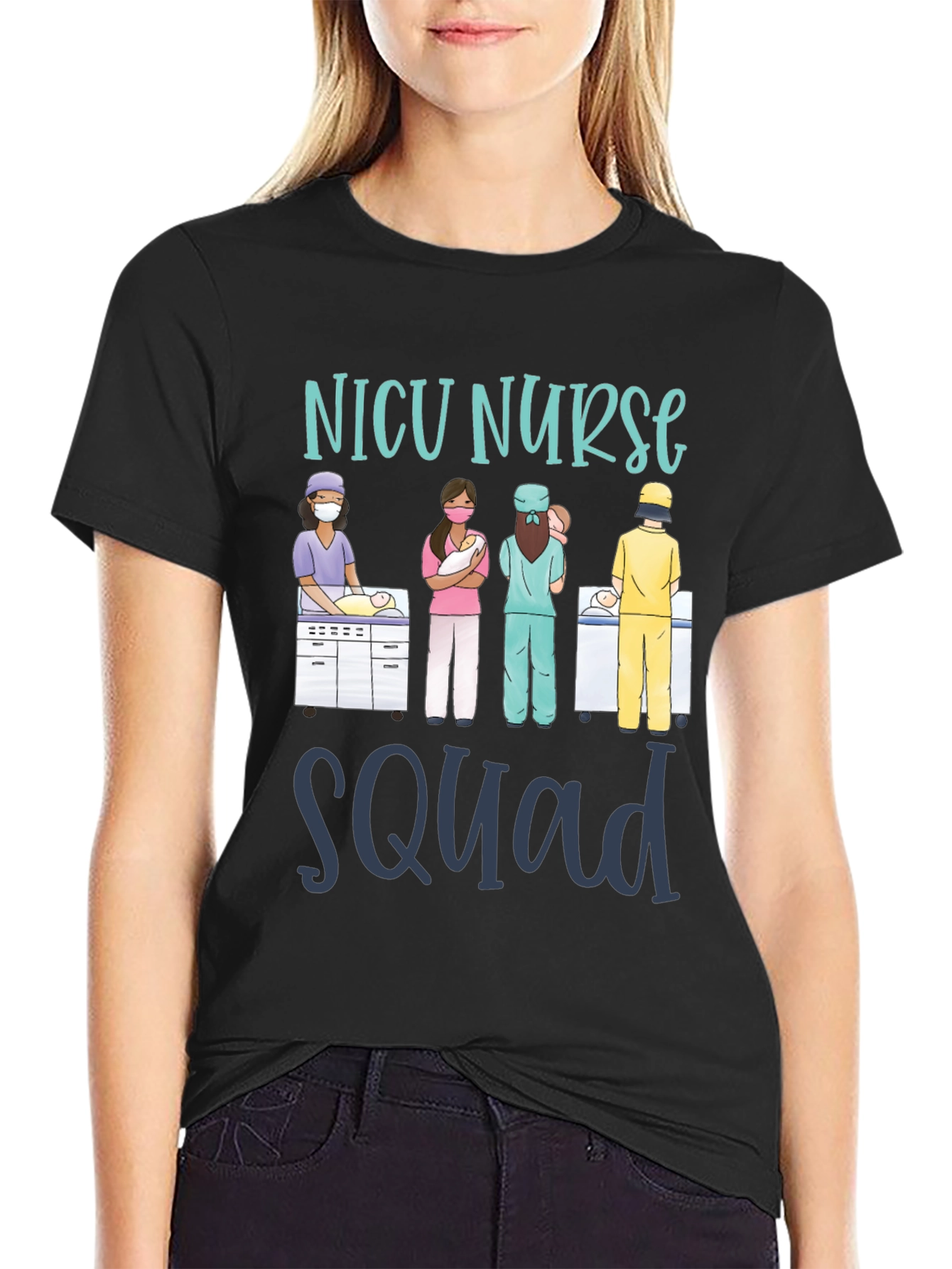 NICU Nurse Squad Graphic T-Shirt