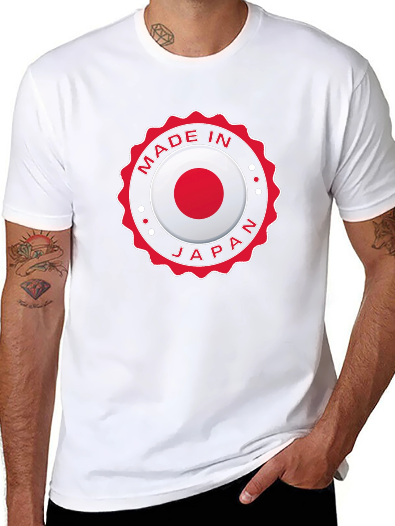 Made in Japan T-Shirt - Japanese Flag Design