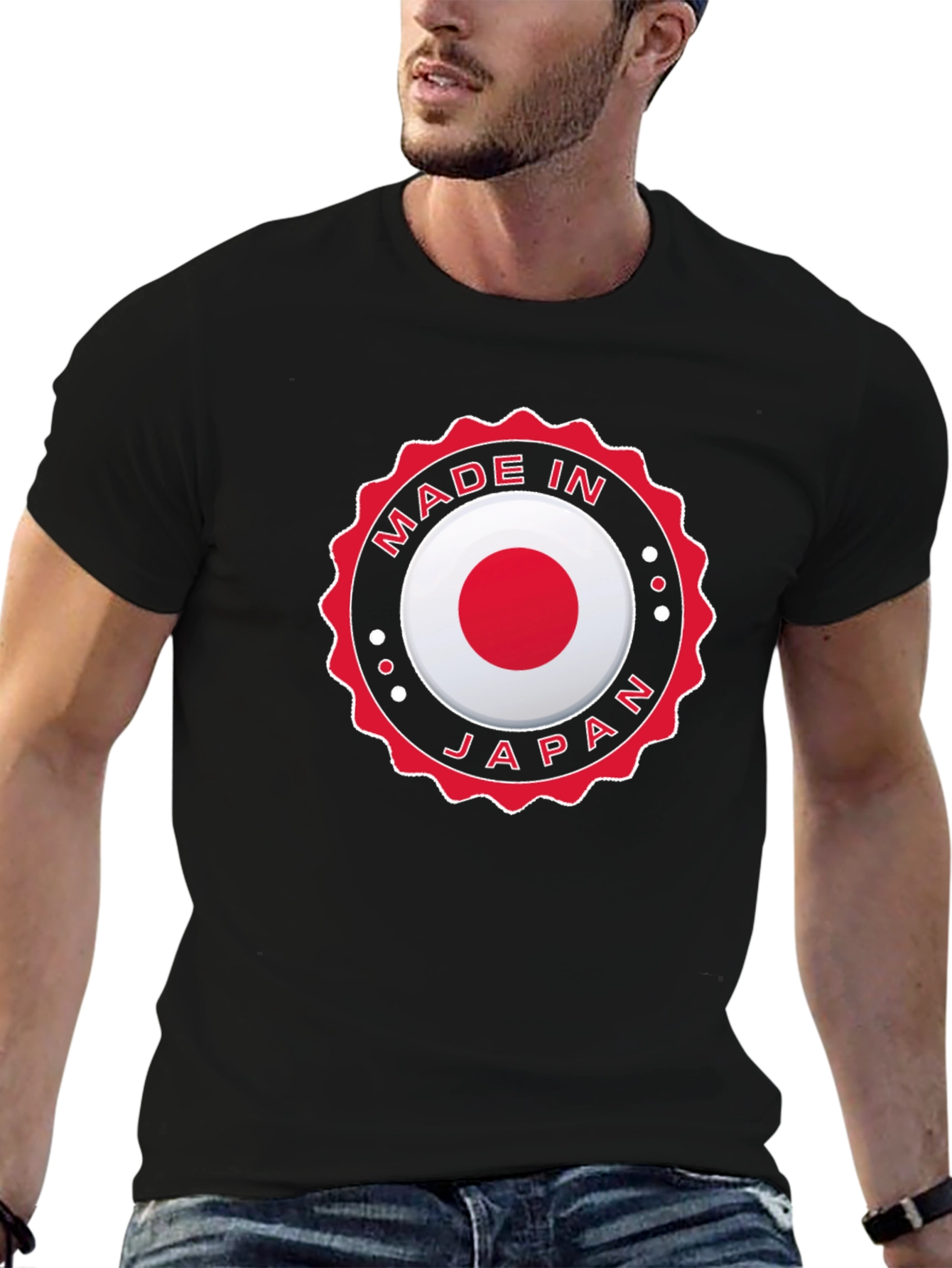 Made in Japan T-Shirt - Japanese Flag Design
