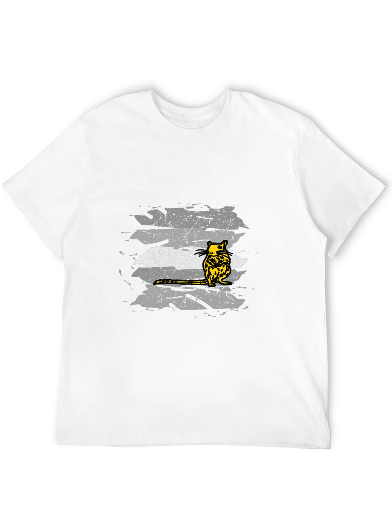 Unique Opossum Graphic Tee - Black