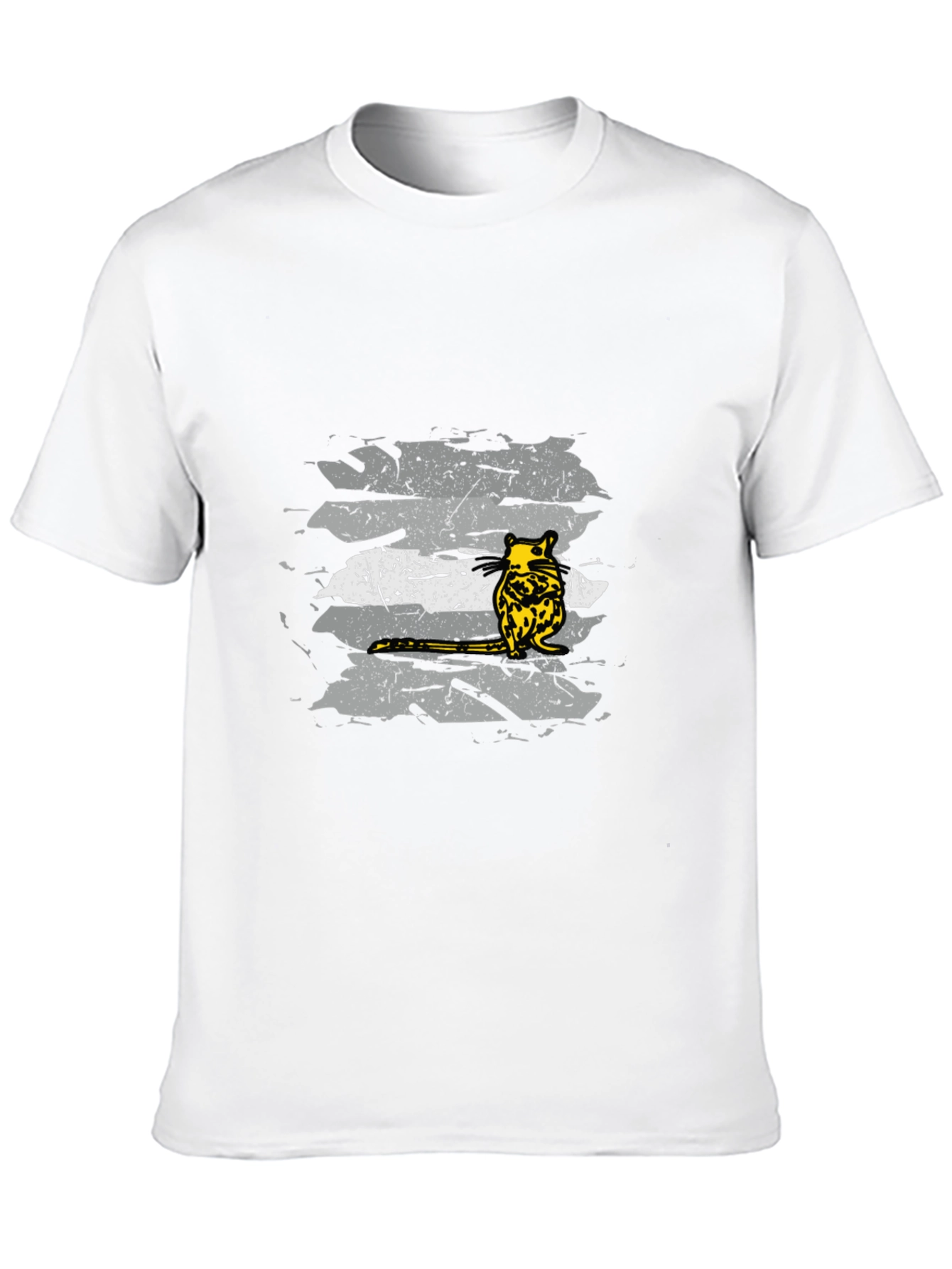 Unique Opossum Graphic Tee - Black