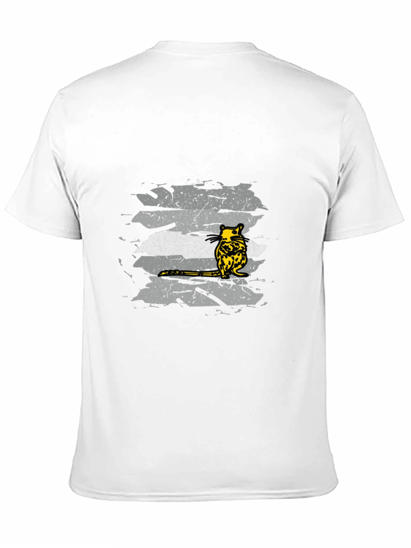 Unique Opossum Graphic Tee - Black