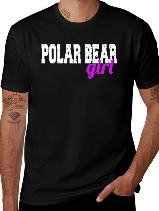 Polar Bear Girl T-Shirt - Stylish Casual Tee