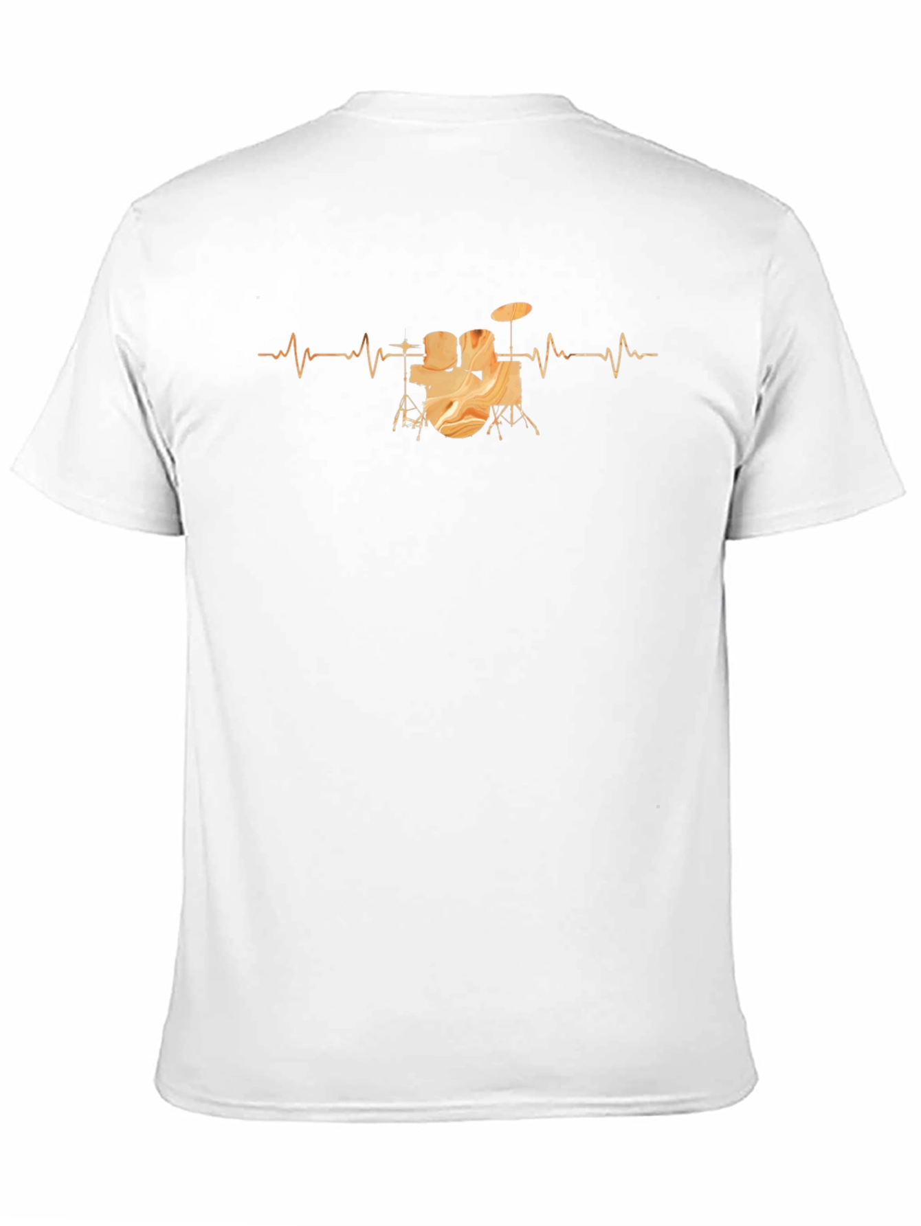 Drum Heartbeat Graphic Tee - Black