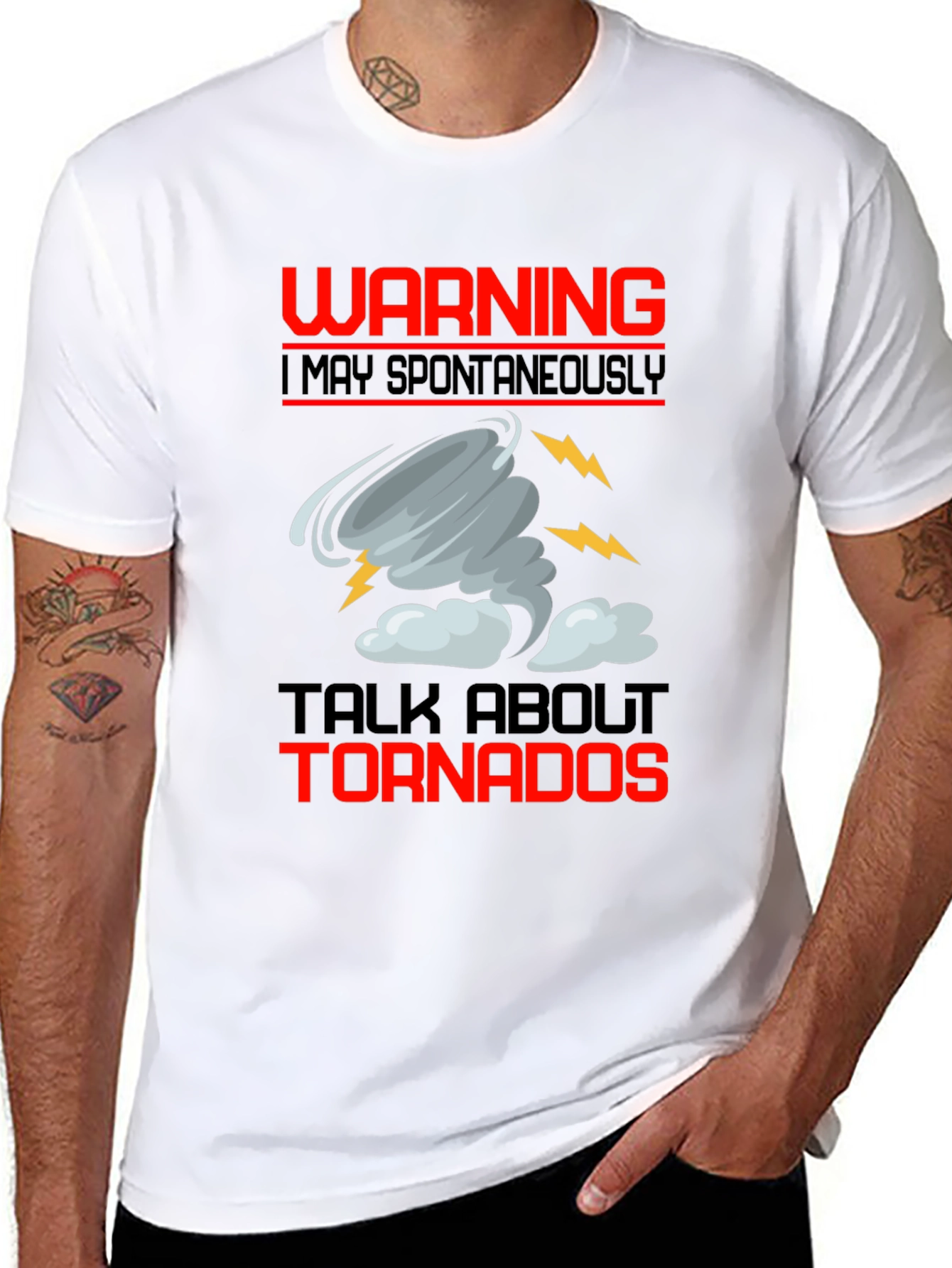 Warning I May Spontaneously Talk About Tornadoes T-Shirt