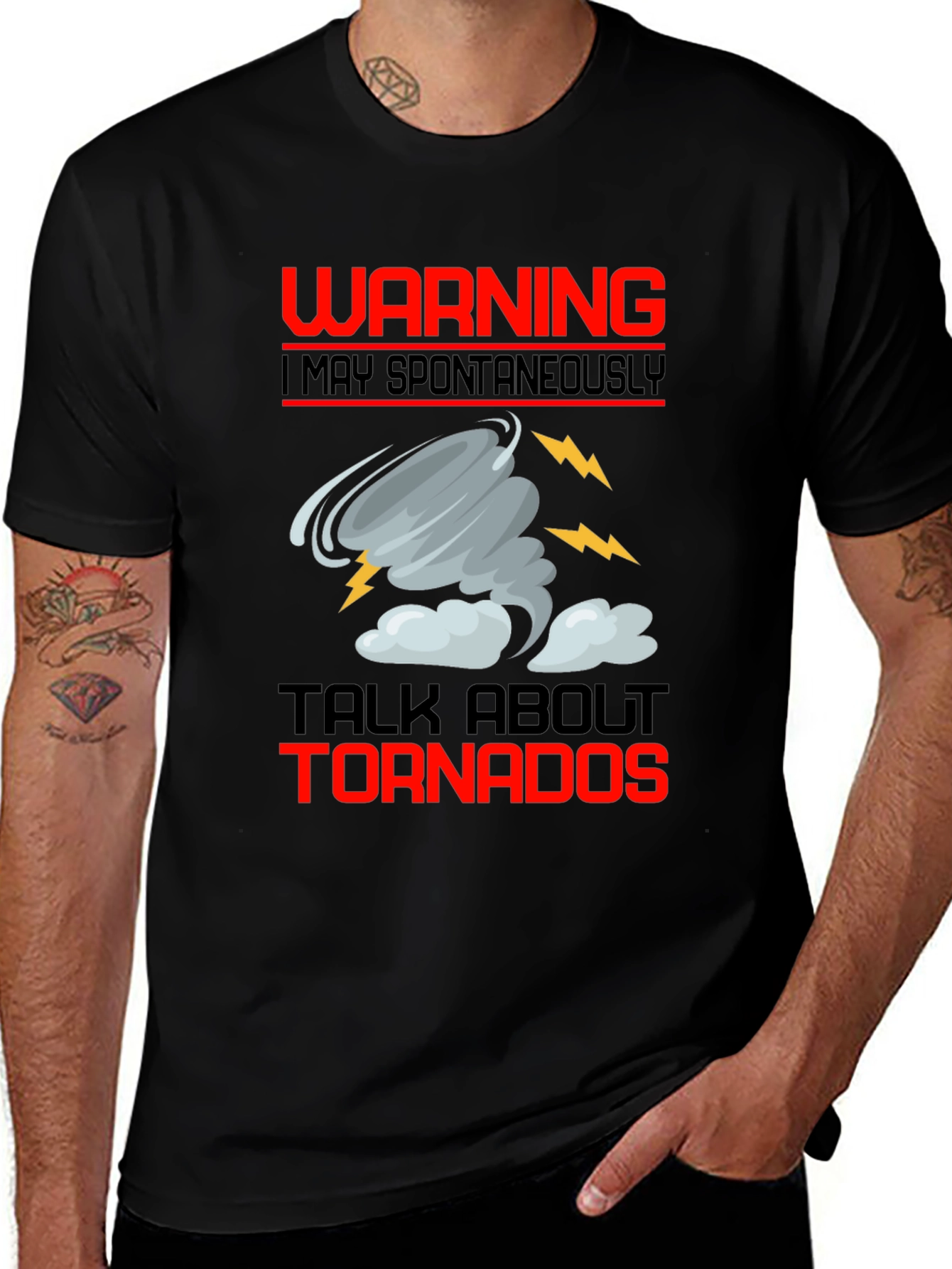 Warning I May Spontaneously Talk About Tornadoes T-Shirt