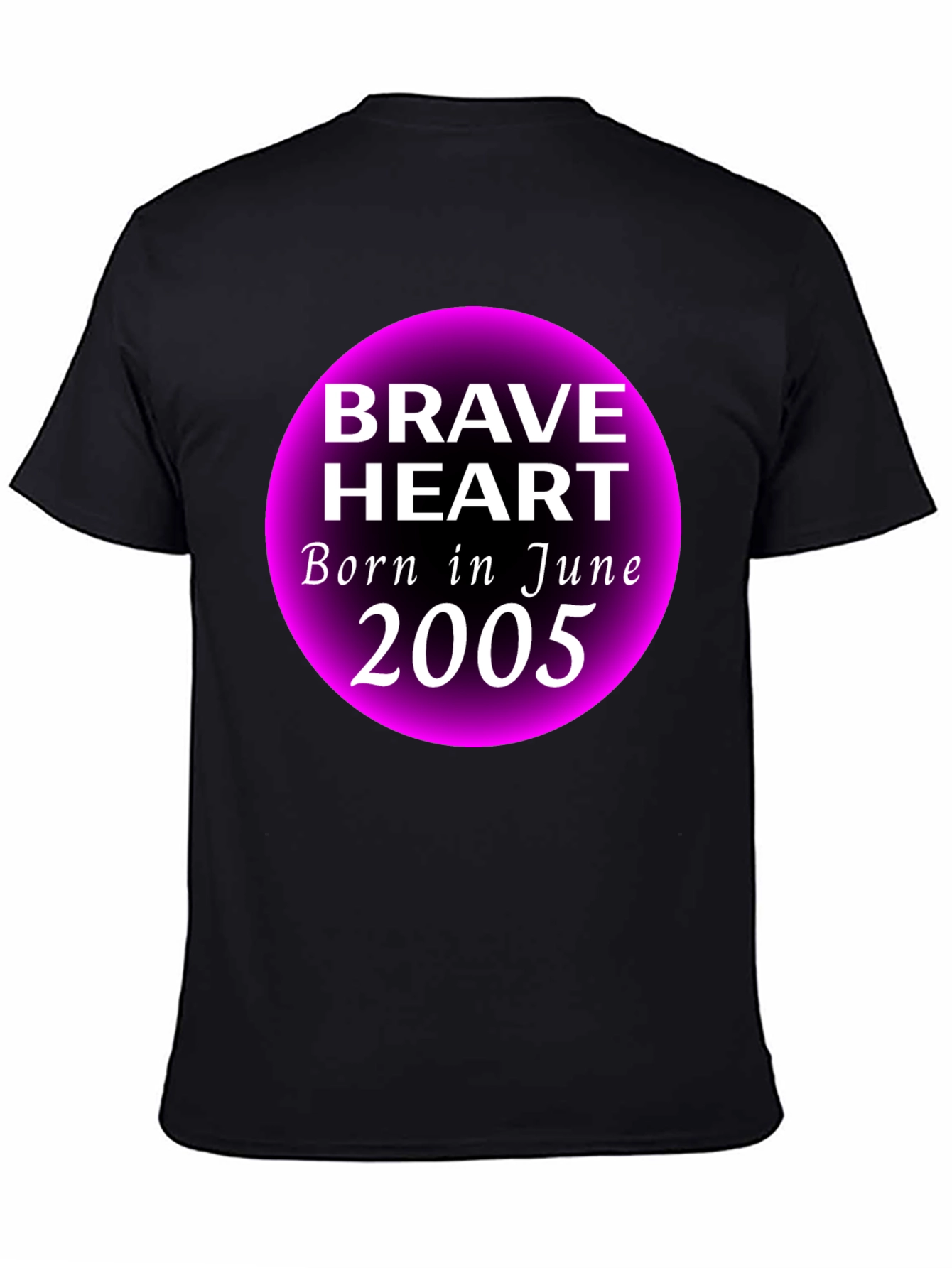 Brave Heart June 2005 Black Graphic T-Shirt