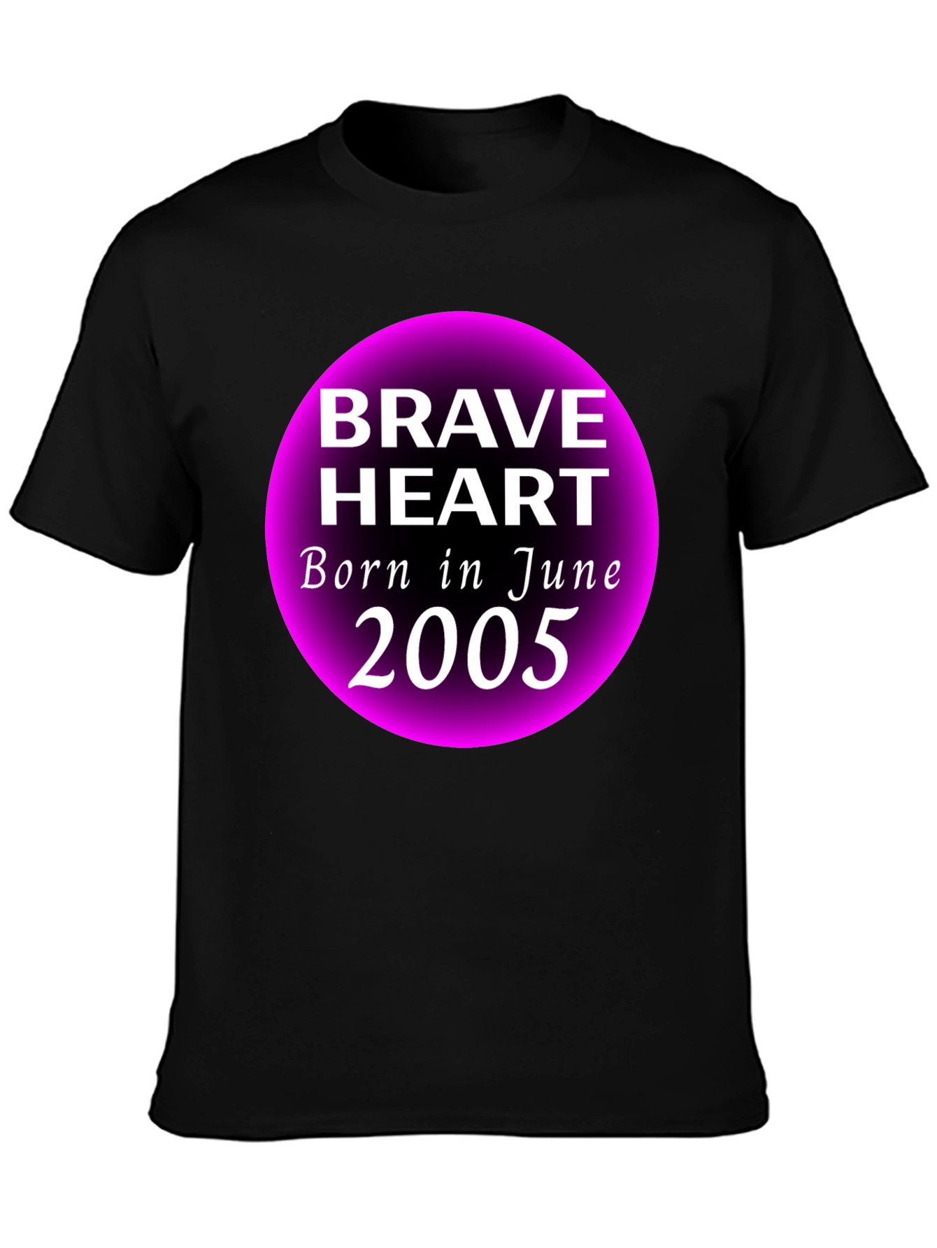 Brave Heart June 2005 Black Graphic T-Shirt