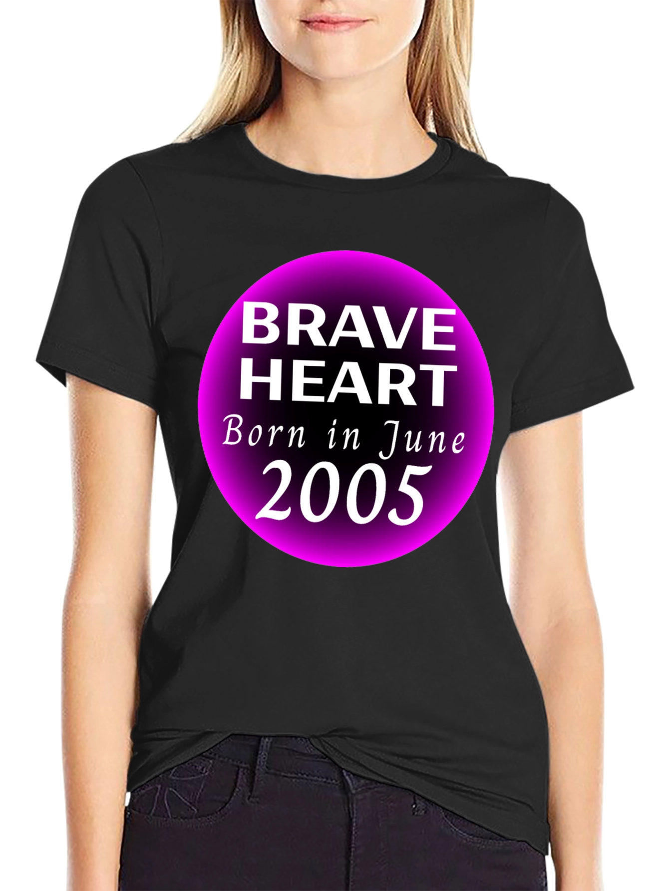 Brave Heart June 2005 Black Graphic T-Shirt