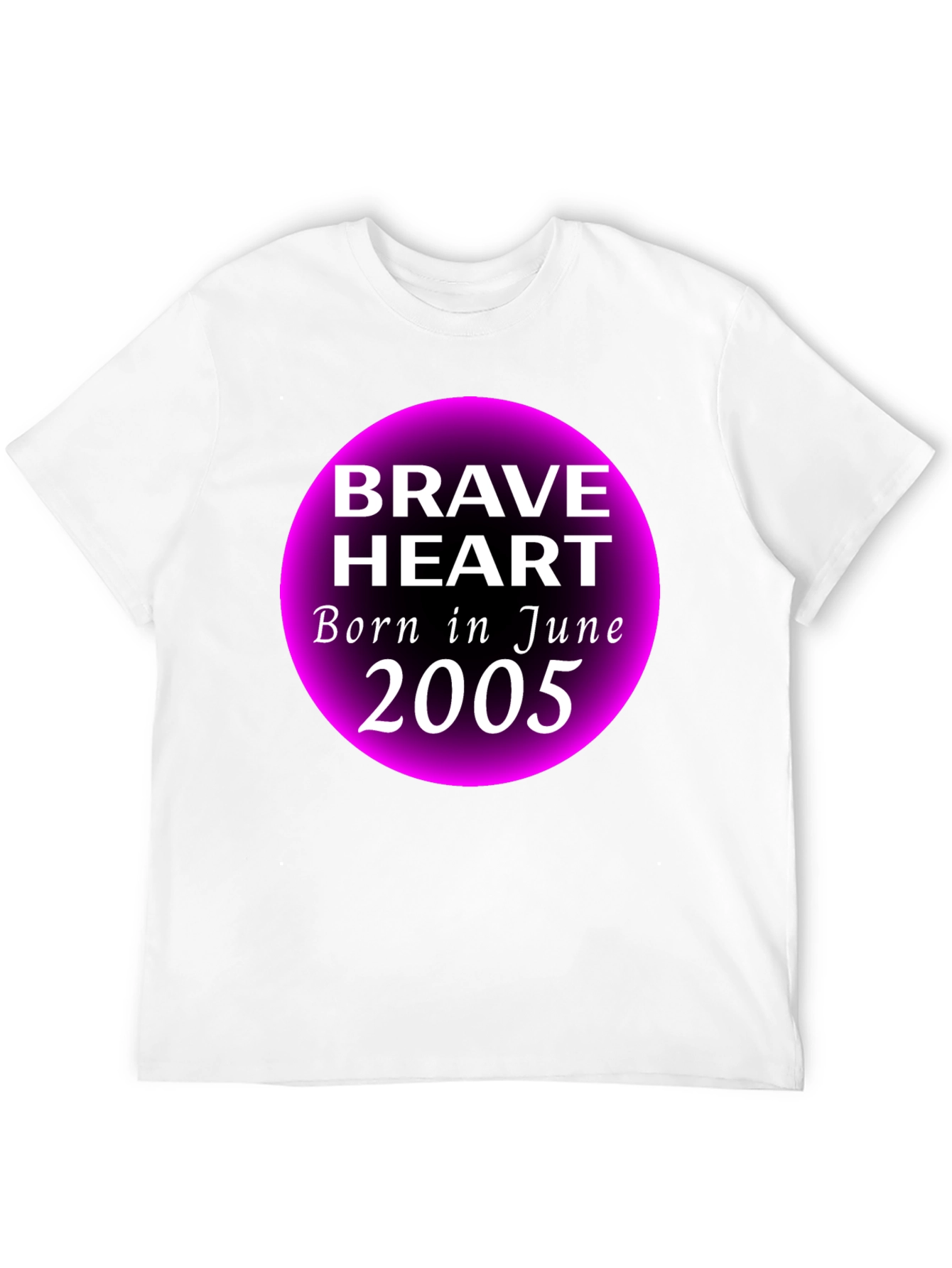 Brave Heart June 2005 Black Graphic T-Shirt