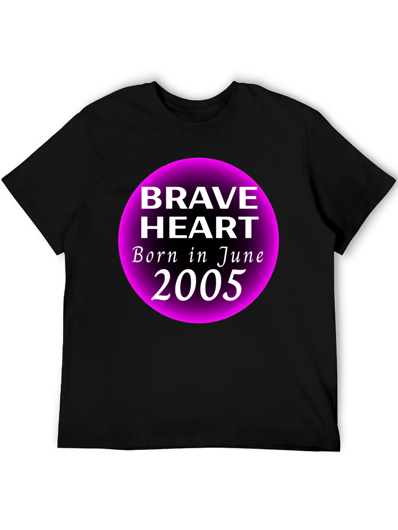 Brave Heart June 2005 Black Graphic T-Shirt
