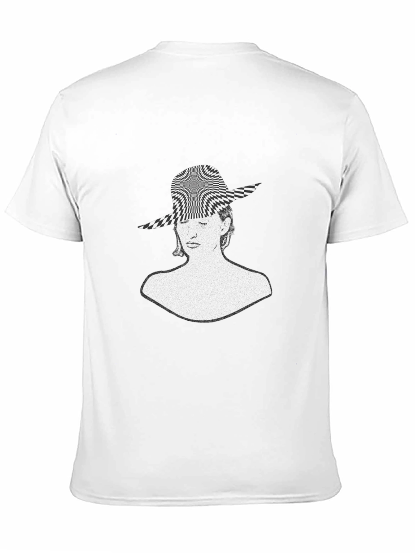 Optical Illusion Womans Face Graphic Tee