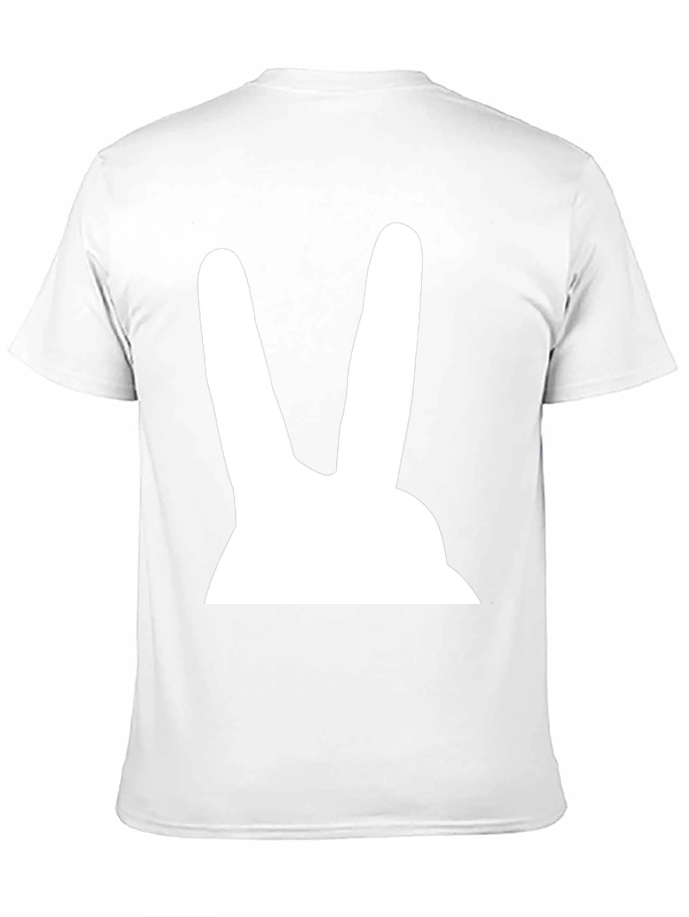 Bunny Ears Graphic Tee - Black Cotton T-Shirt