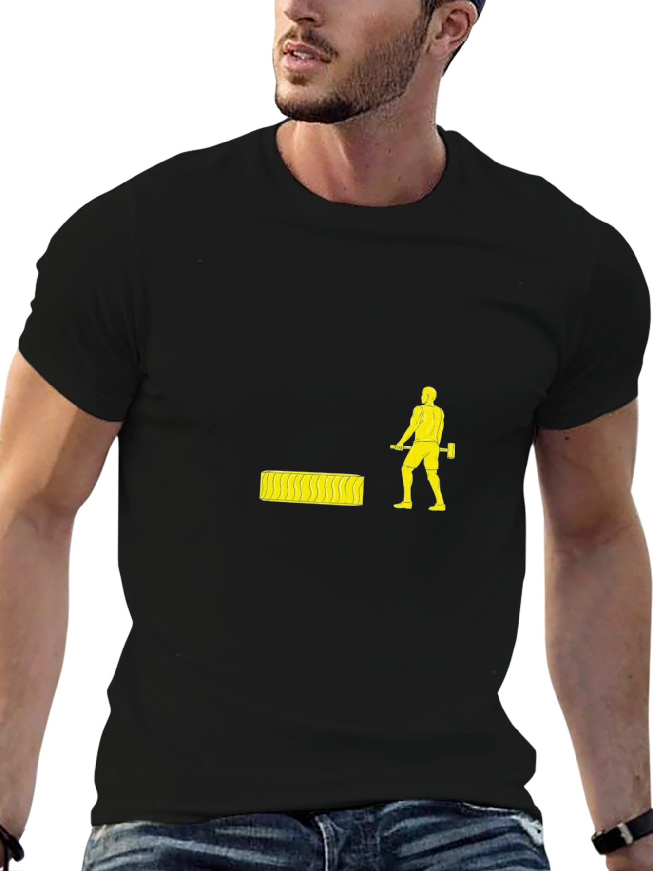 Sledgehammer Tire Workout Black Tee